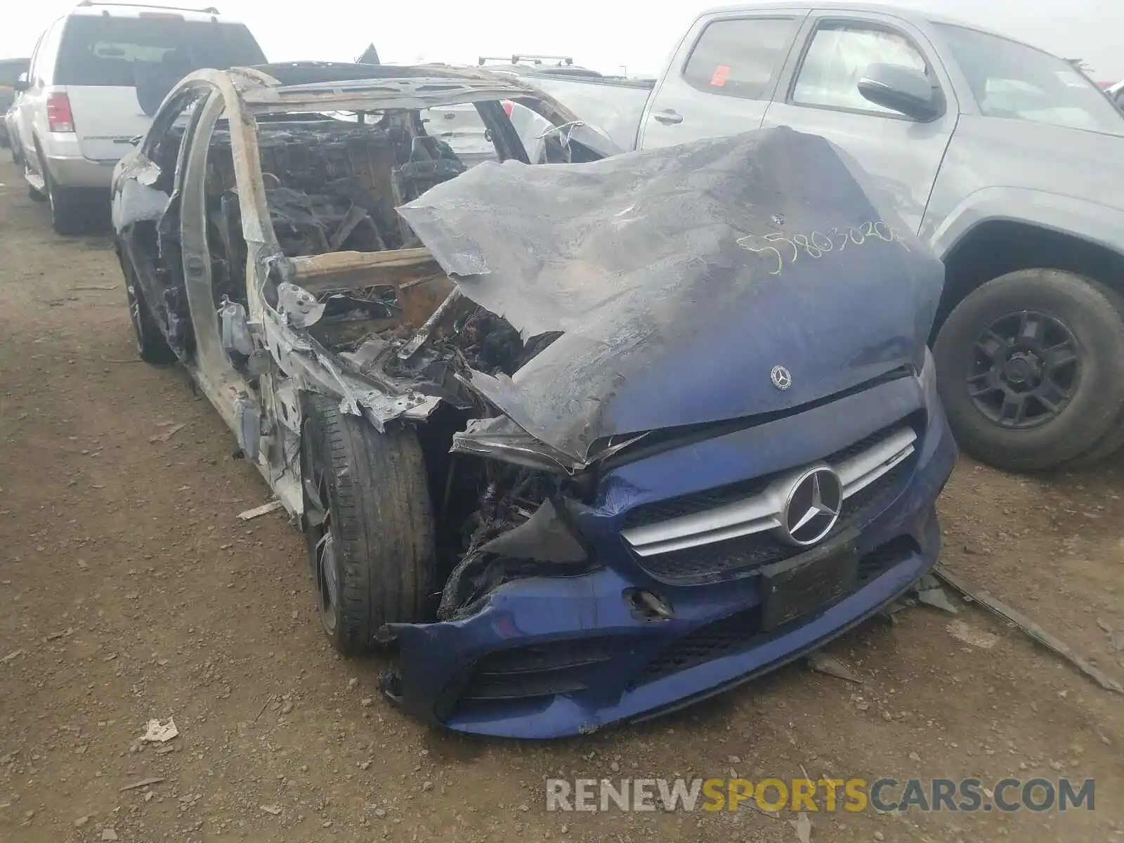 1 Photograph of a damaged car 55SWF6EB3KU293823 MERCEDES-BENZ C 43 AMG 2019