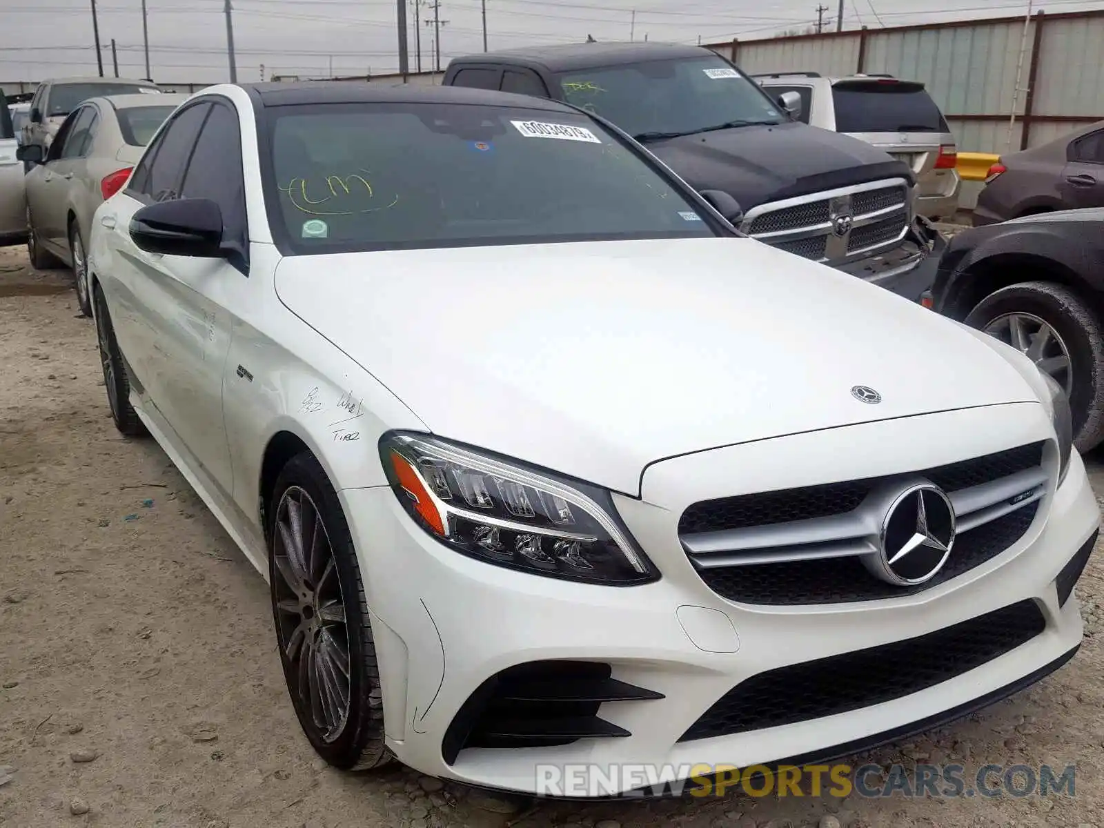 1 Photograph of a damaged car 55SWF6EB5KU294570 MERCEDES-BENZ C 43 AMG 2019