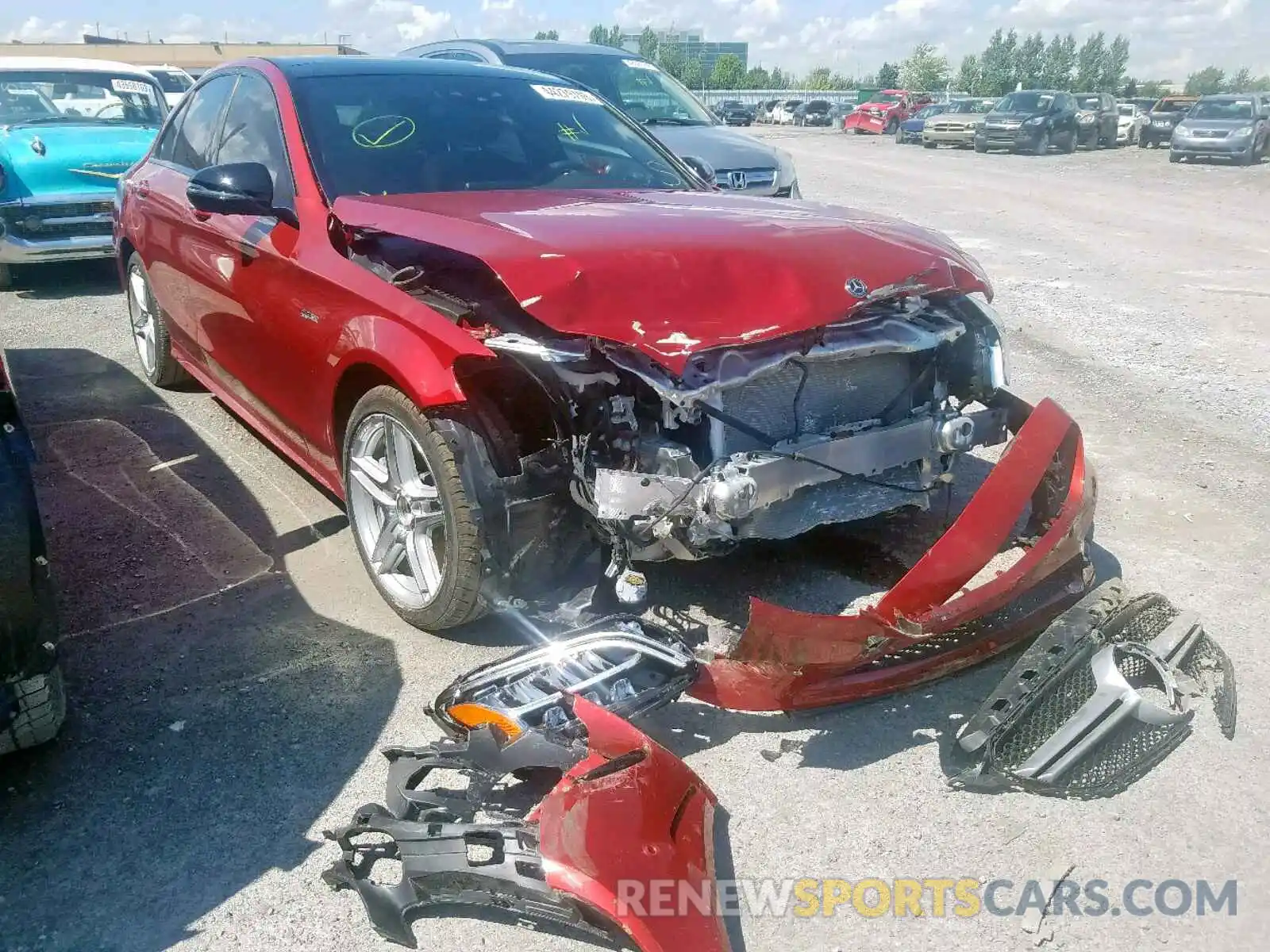 1 Photograph of a damaged car 55SWF6EB8KU283921 MERCEDES-BENZ C 43 AMG 2019