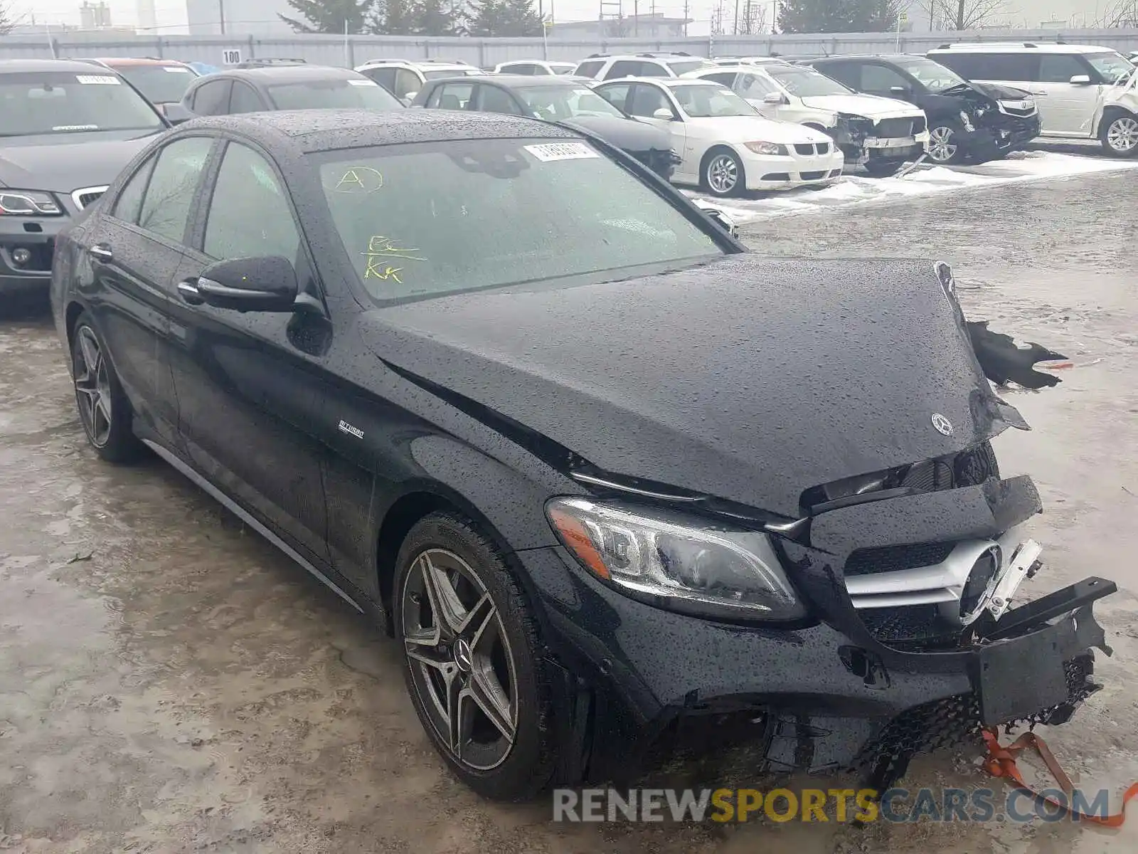 1 Photograph of a damaged car 55SWF6EBXKU321584 MERCEDES-BENZ C 43 AMG 2019