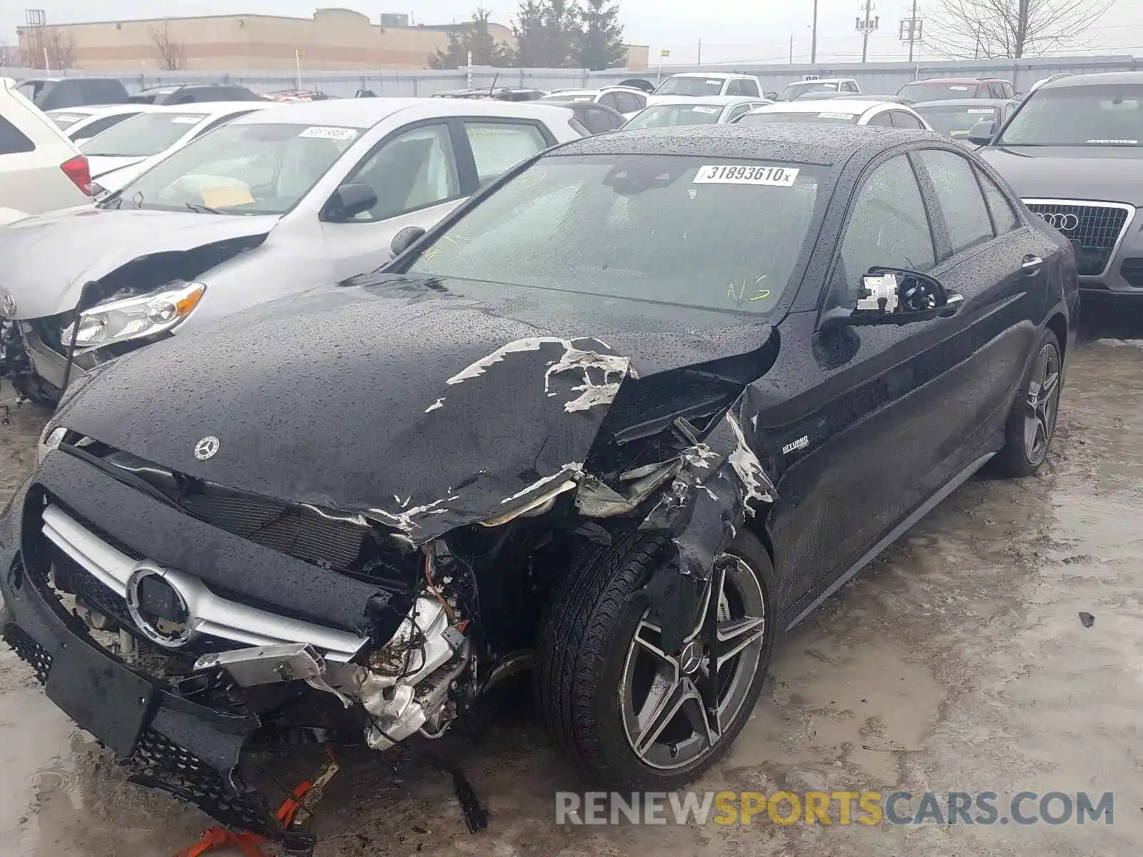 2 Photograph of a damaged car 55SWF6EBXKU321584 MERCEDES-BENZ C 43 AMG 2019