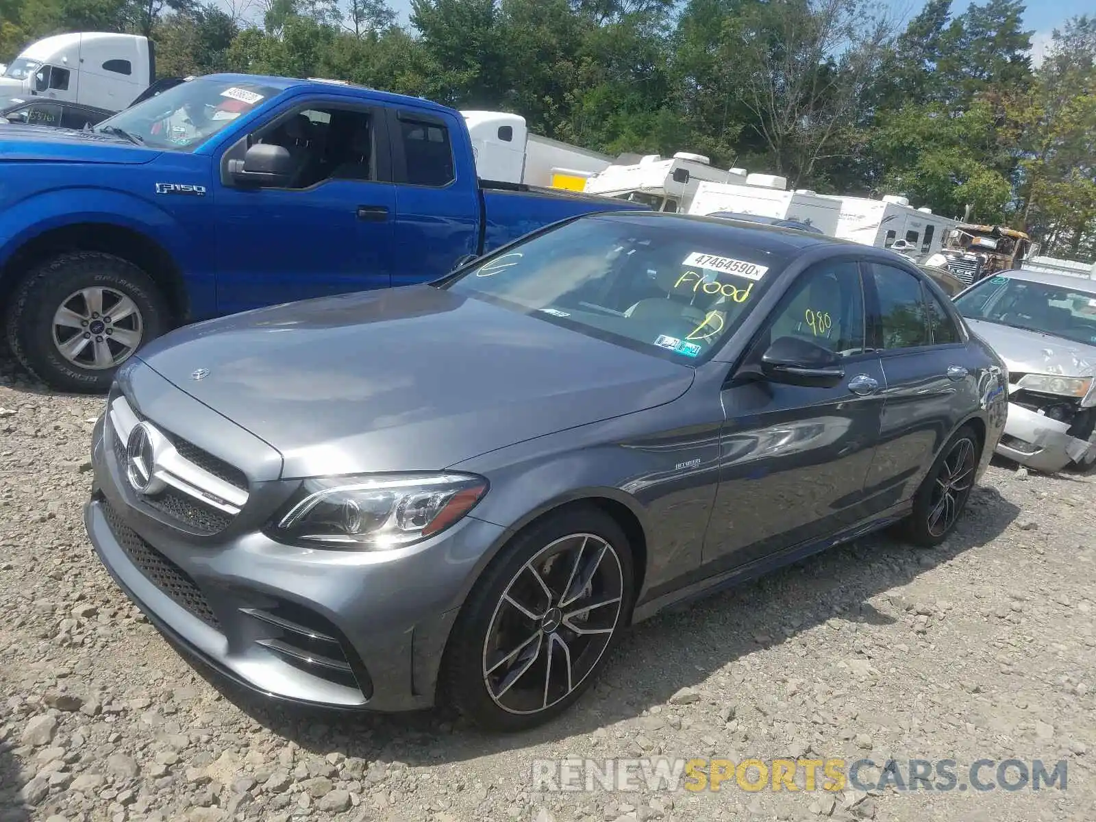 2 Photograph of a damaged car W1KWF6EB2LR585191 MERCEDES-BENZ C 43 AMG 2020