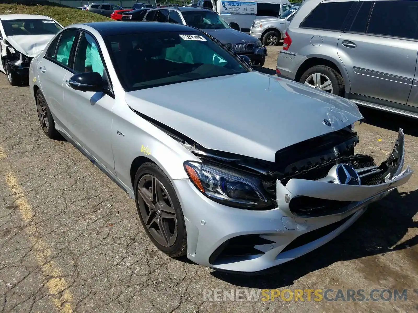 1 Photograph of a damaged car W1KWF6EB3LR570425 MERCEDES-BENZ C 43 AMG 2020