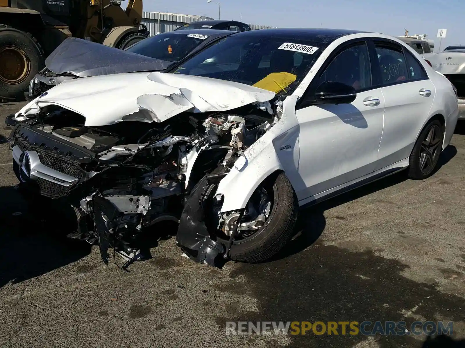 2 Photograph of a damaged car WDDWF6EB9LR555945 MERCEDES-BENZ C 43 AMG 2020