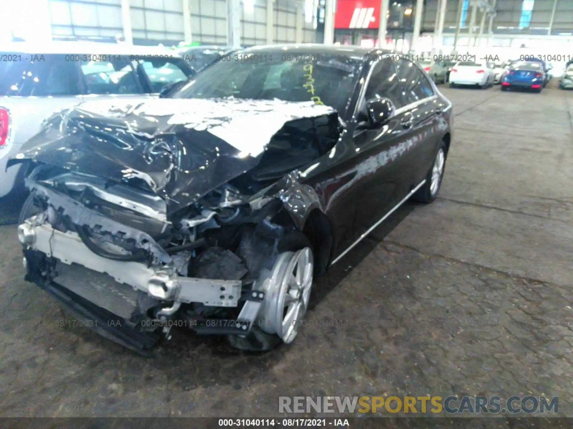 2 Photograph of a damaged car 000WF8DB5KU293724 MERCEDES-BENZ C-CLASS 2019