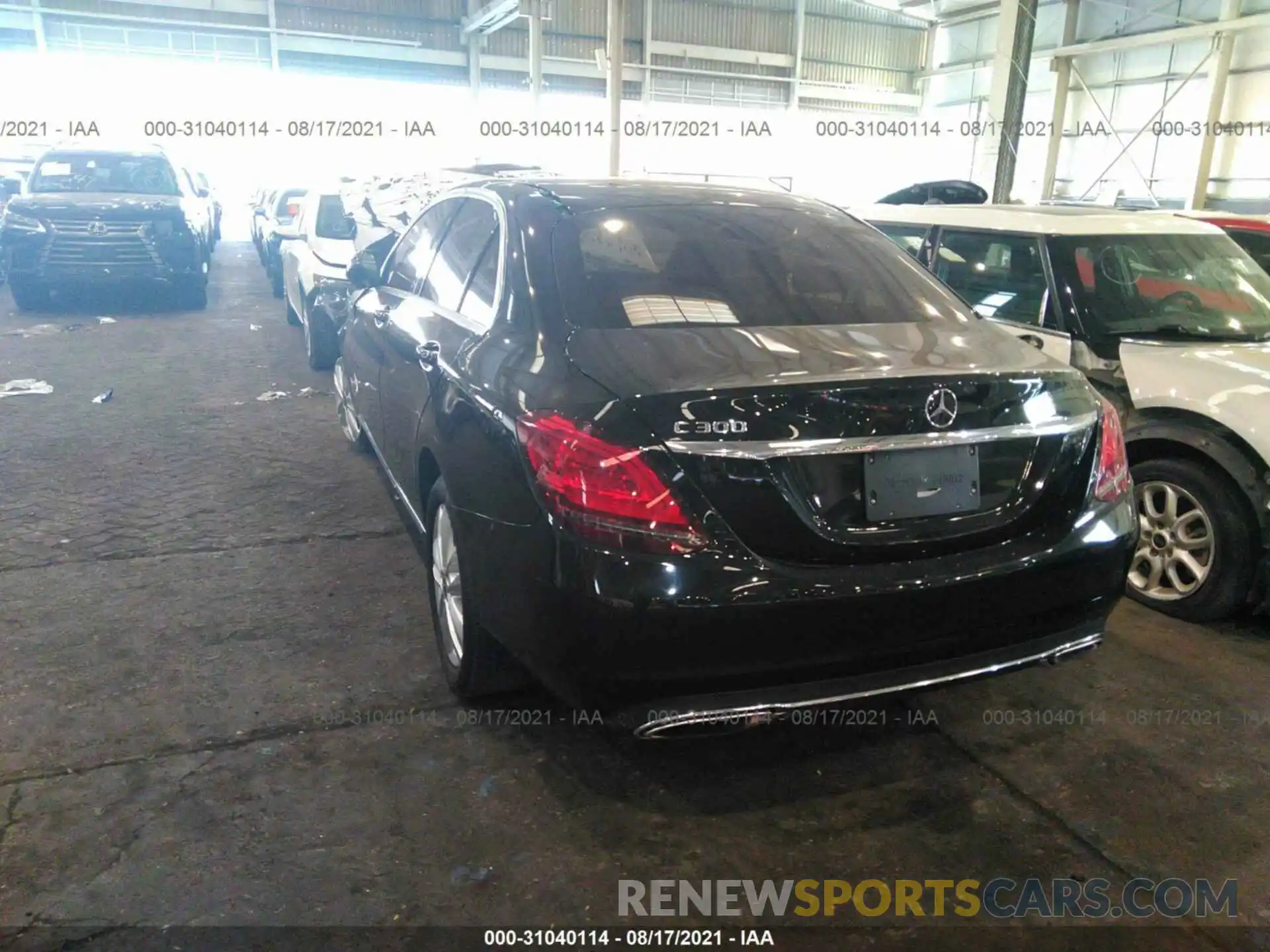 3 Photograph of a damaged car 000WF8DB5KU293724 MERCEDES-BENZ C-CLASS 2019