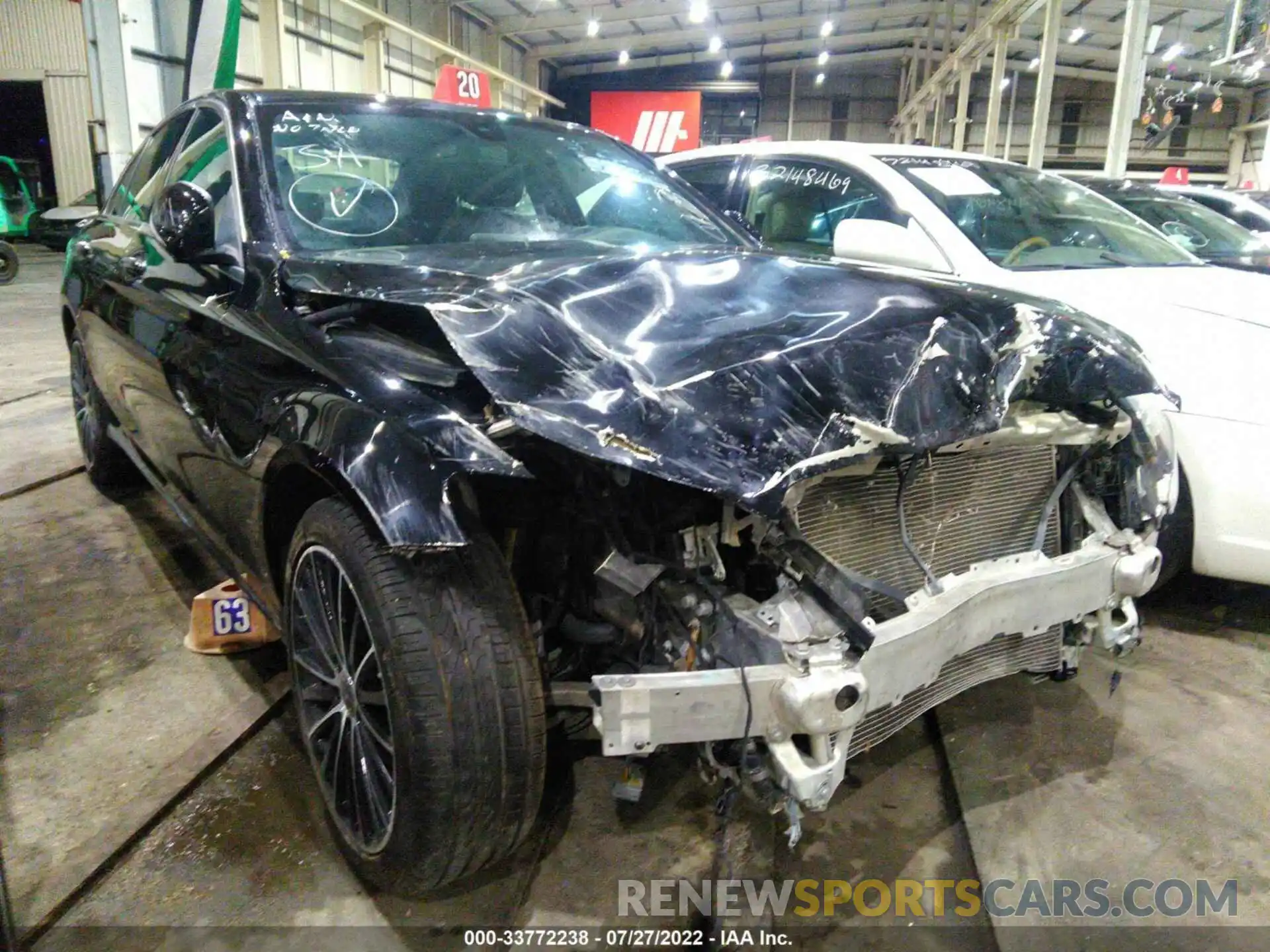 1 Photograph of a damaged car 00DWF8DB5KR484822 MERCEDES-BENZ C-CLASS 2019