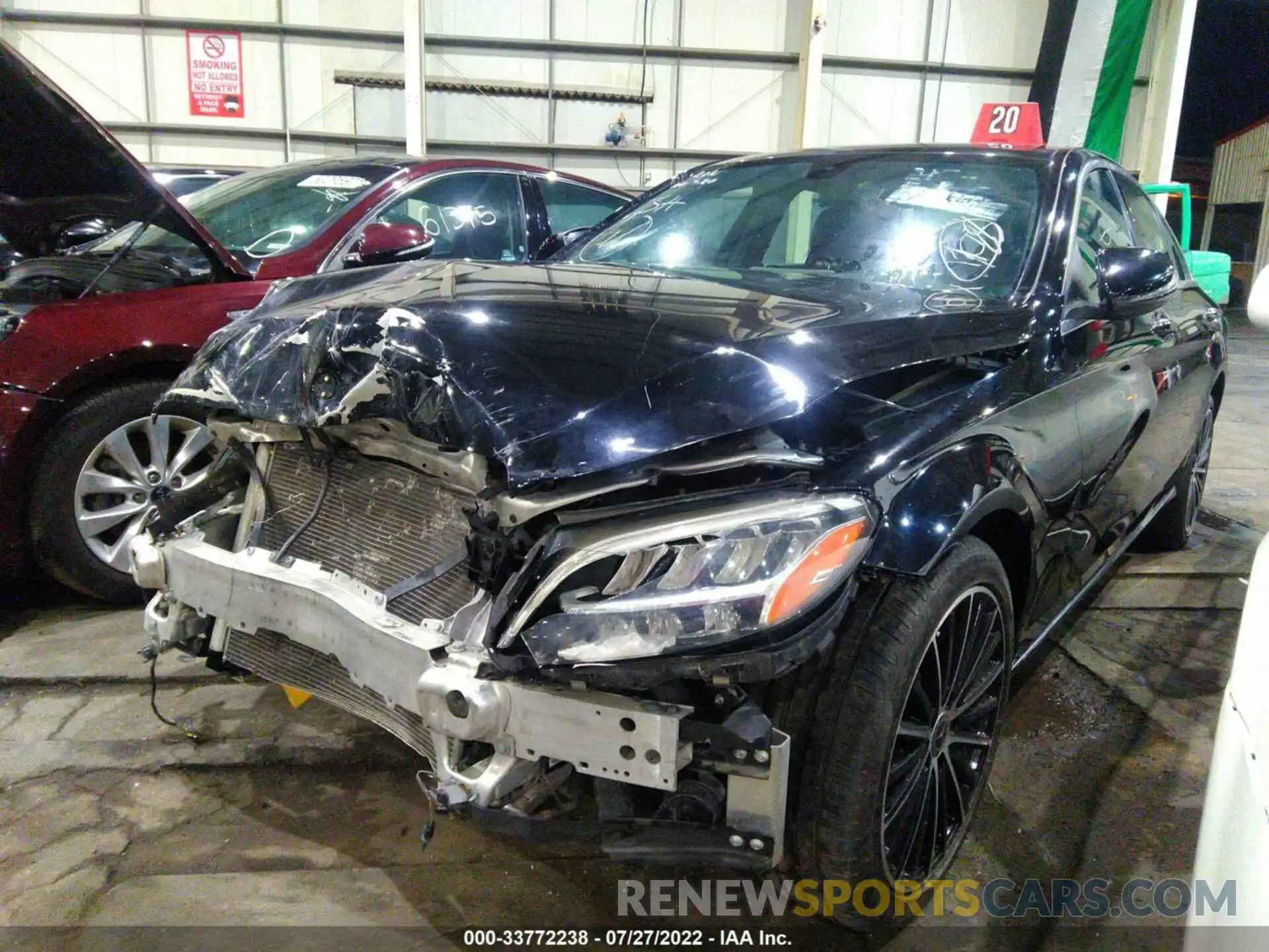 2 Photograph of a damaged car 00DWF8DB5KR484822 MERCEDES-BENZ C-CLASS 2019