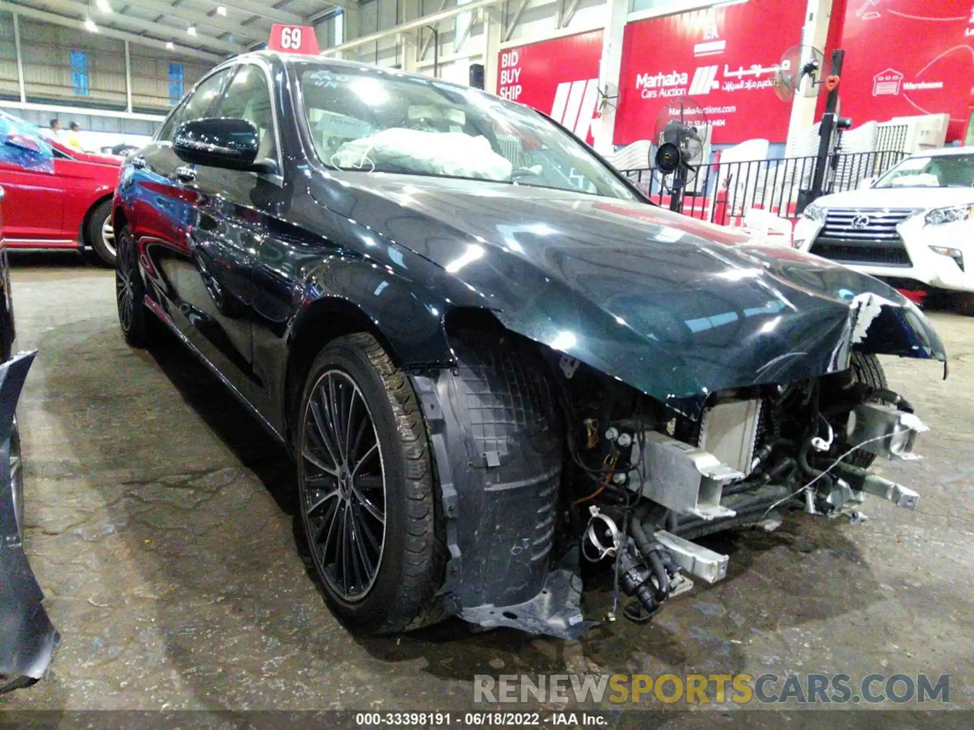 1 Photograph of a damaged car 00SWF8DB8KU316154 MERCEDES-BENZ C-CLASS 2019