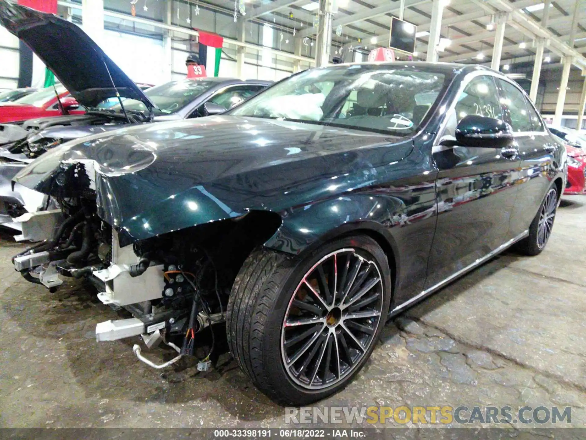 2 Photograph of a damaged car 00SWF8DB8KU316154 MERCEDES-BENZ C-CLASS 2019