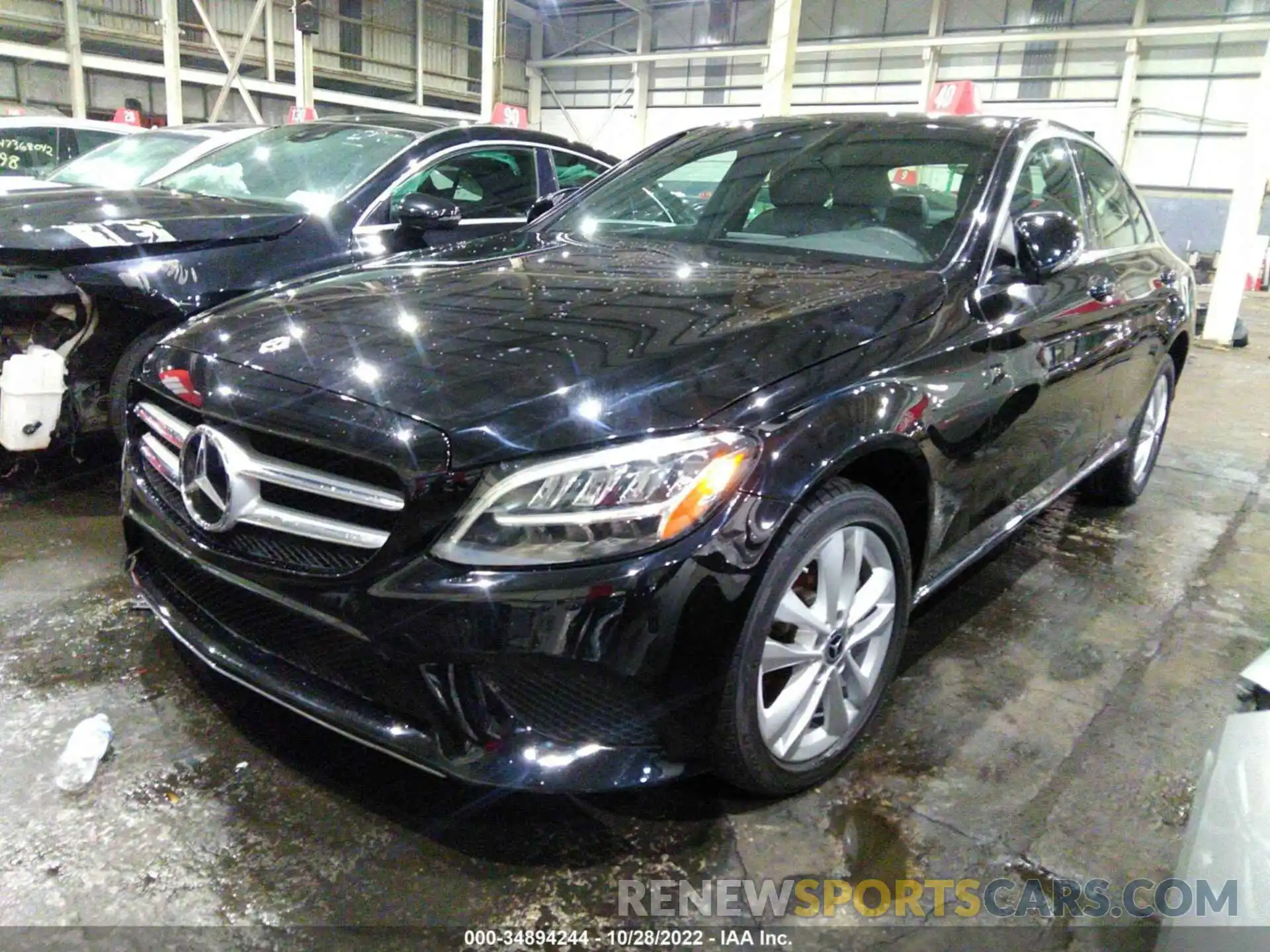 2 Photograph of a damaged car 00SWF8EB2KU316035 MERCEDES-BENZ C-CLASS 2019