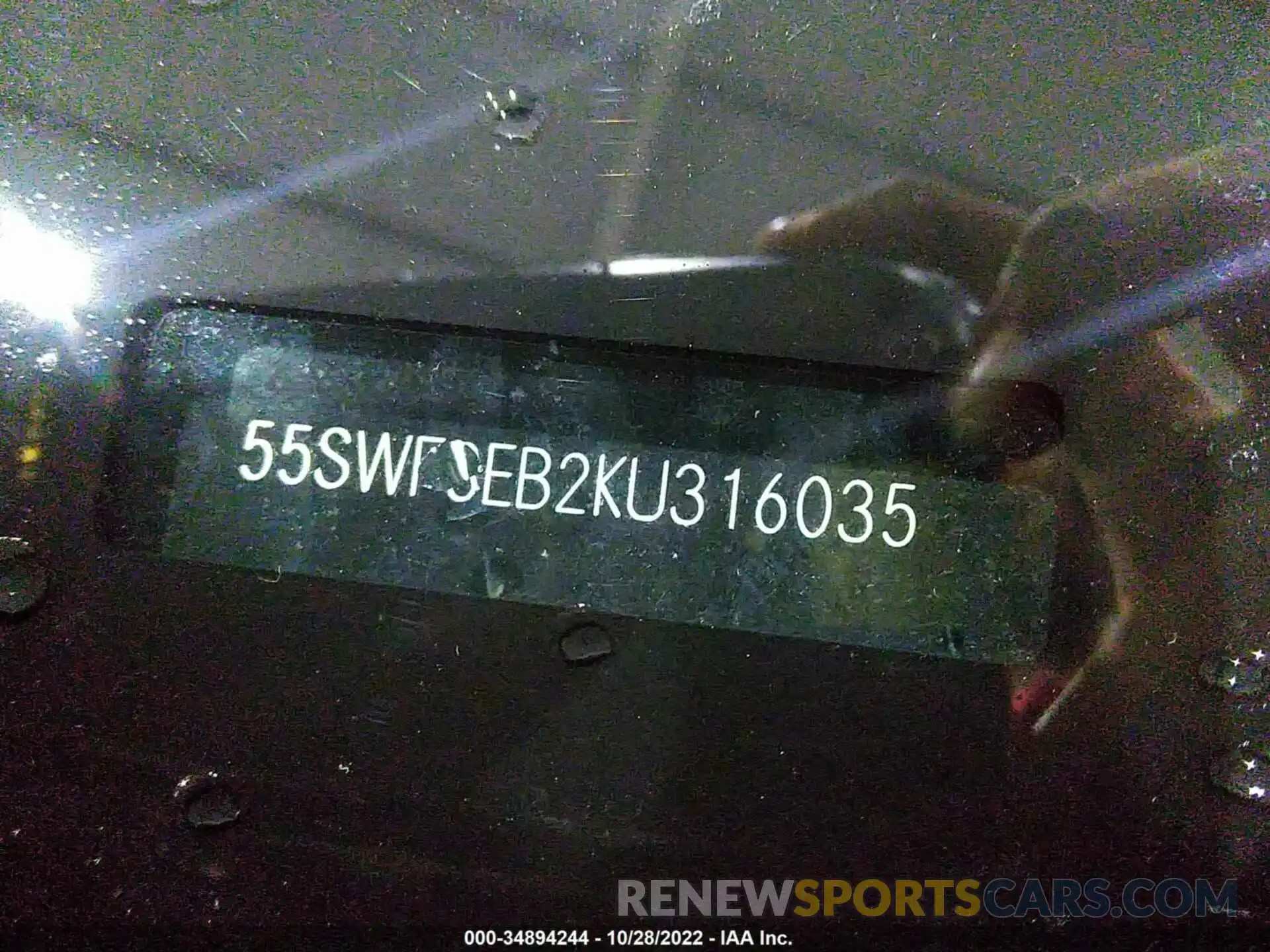 9 Photograph of a damaged car 00SWF8EB2KU316035 MERCEDES-BENZ C-CLASS 2019