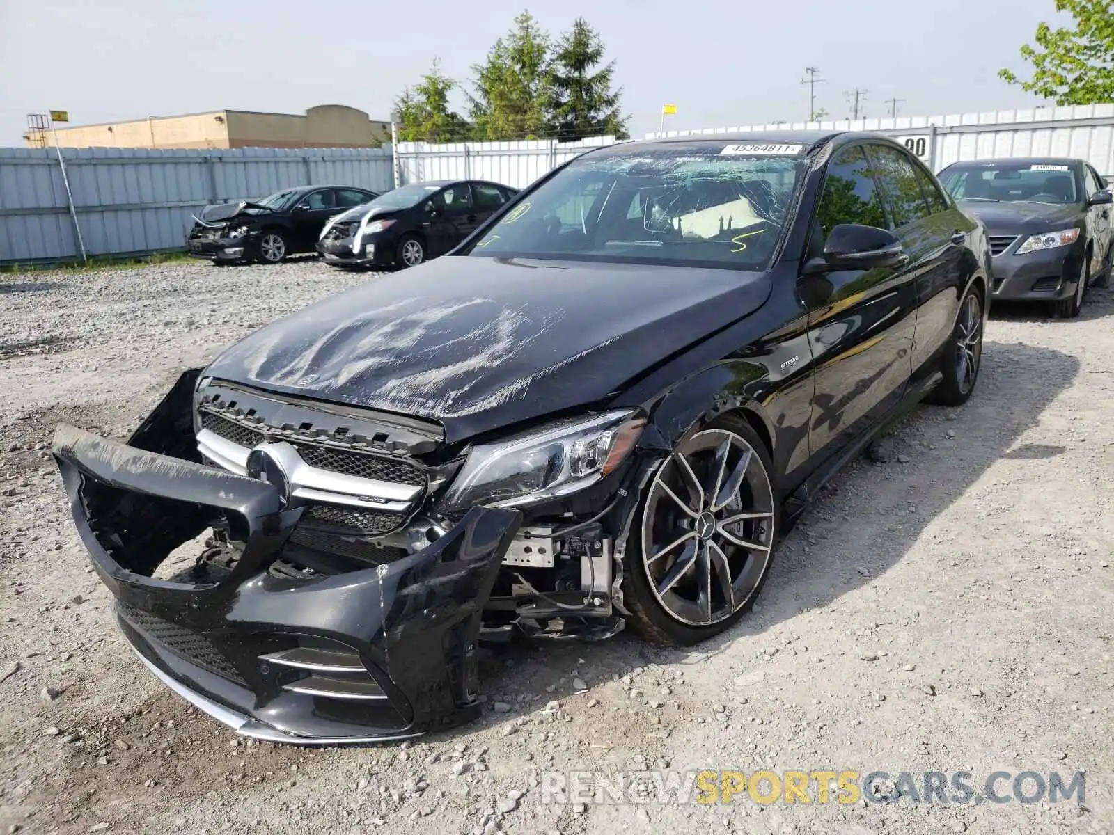 2 Photograph of a damaged car 55SWF6EB0KU285923 MERCEDES-BENZ C CLASS 2019