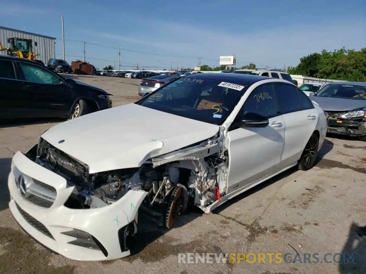 2 Photograph of a damaged car 55SWF6EB2KU293344 MERCEDES-BENZ C-CLASS 2019