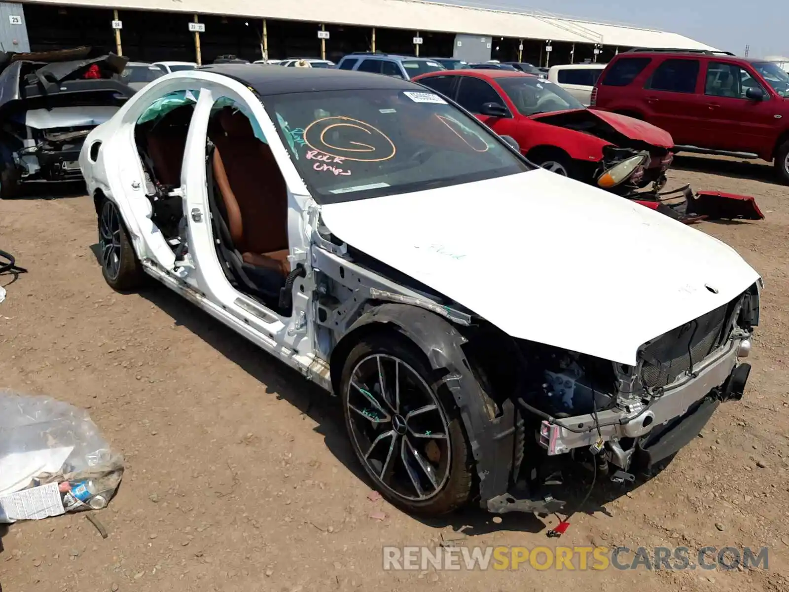 1 Photograph of a damaged car 55SWF6EB4KU284273 MERCEDES-BENZ C CLASS 2019