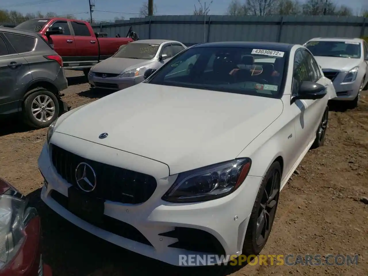 2 Photograph of a damaged car 55SWF6EB5KU308807 MERCEDES-BENZ C-CLASS 2019