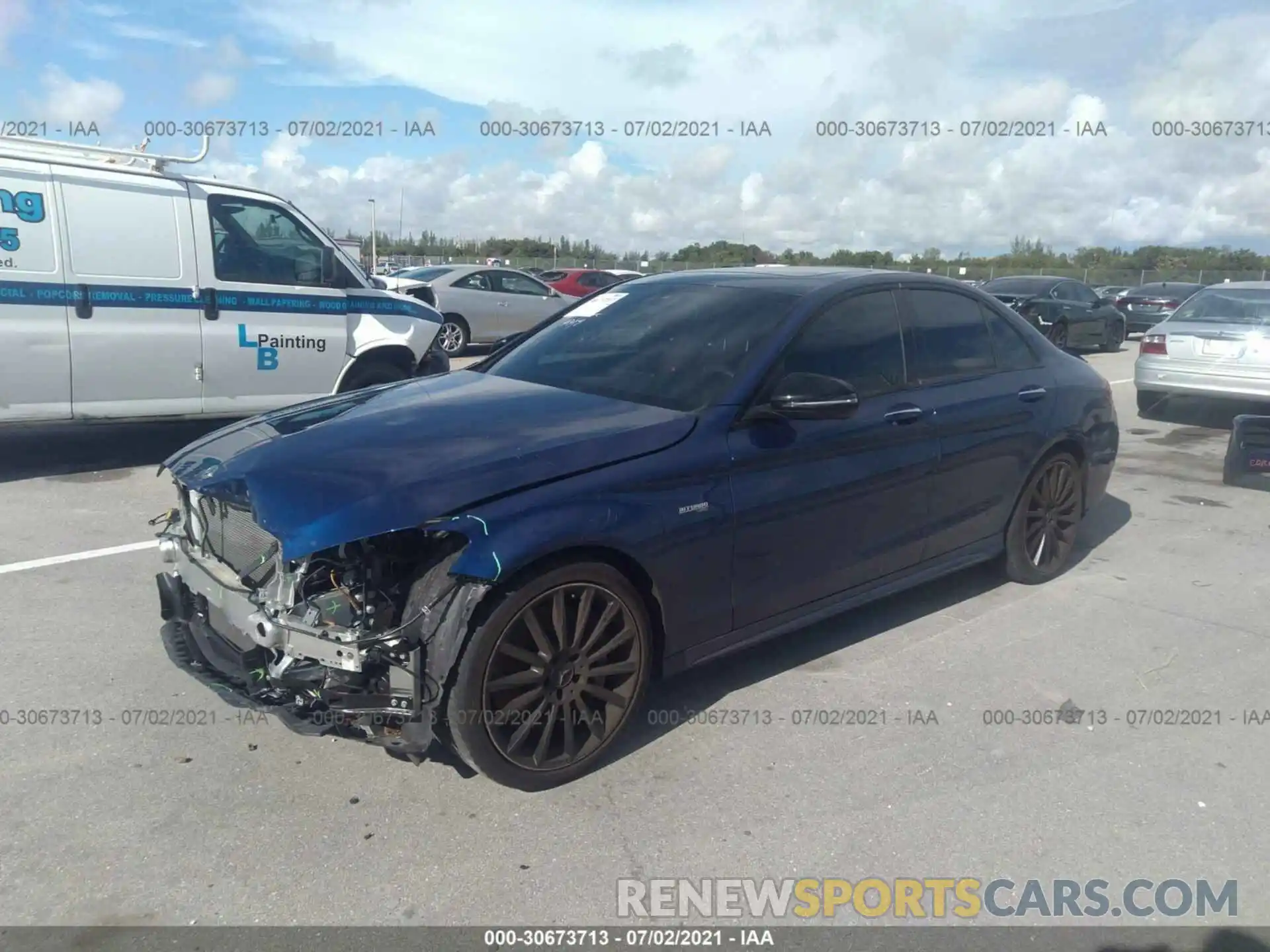 2 Photograph of a damaged car 55SWF6EB5KU313568 MERCEDES-BENZ C-CLASS 2019