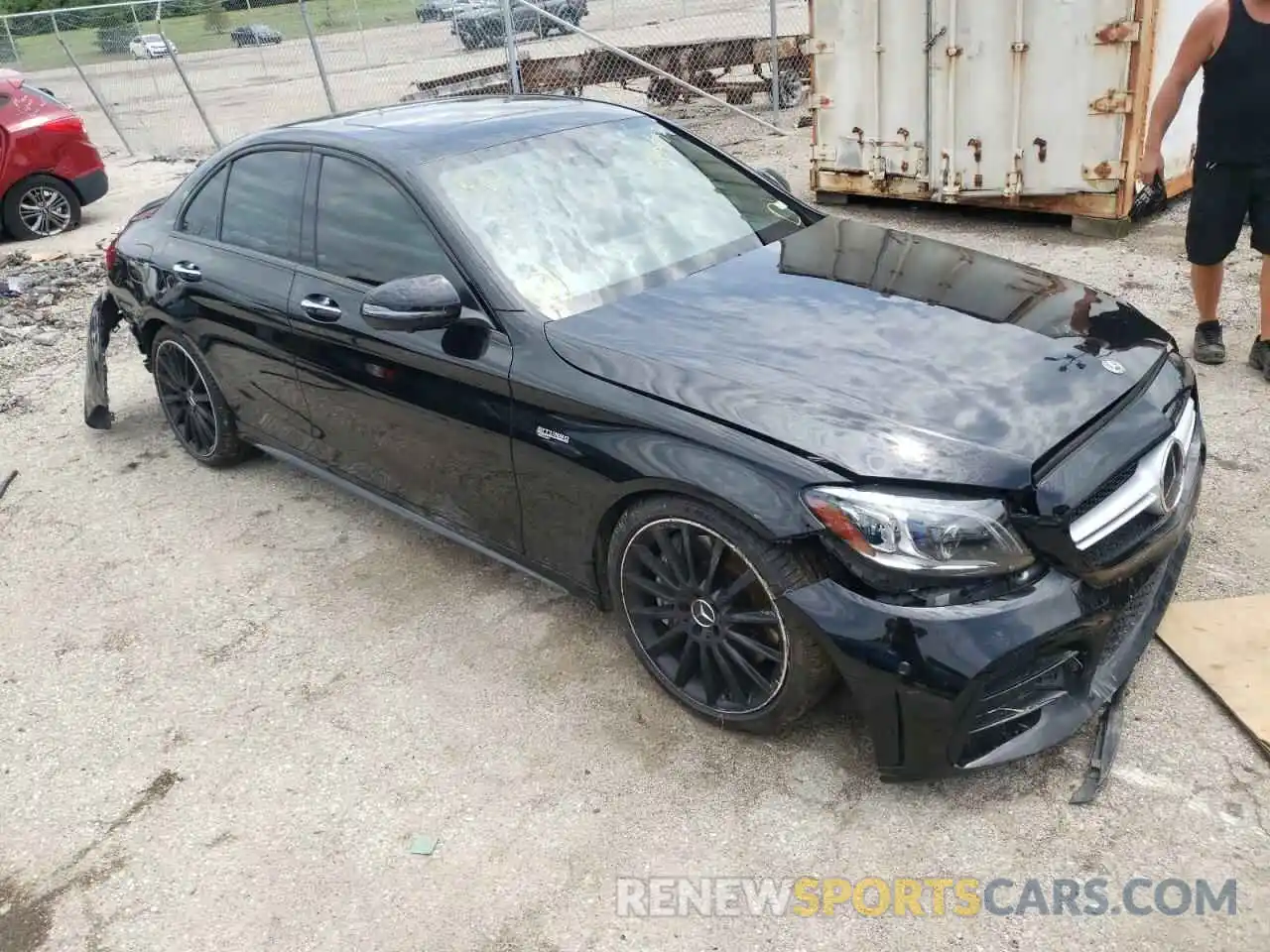 1 Photograph of a damaged car 55SWF6EB5KU319158 MERCEDES-BENZ C-CLASS 2019