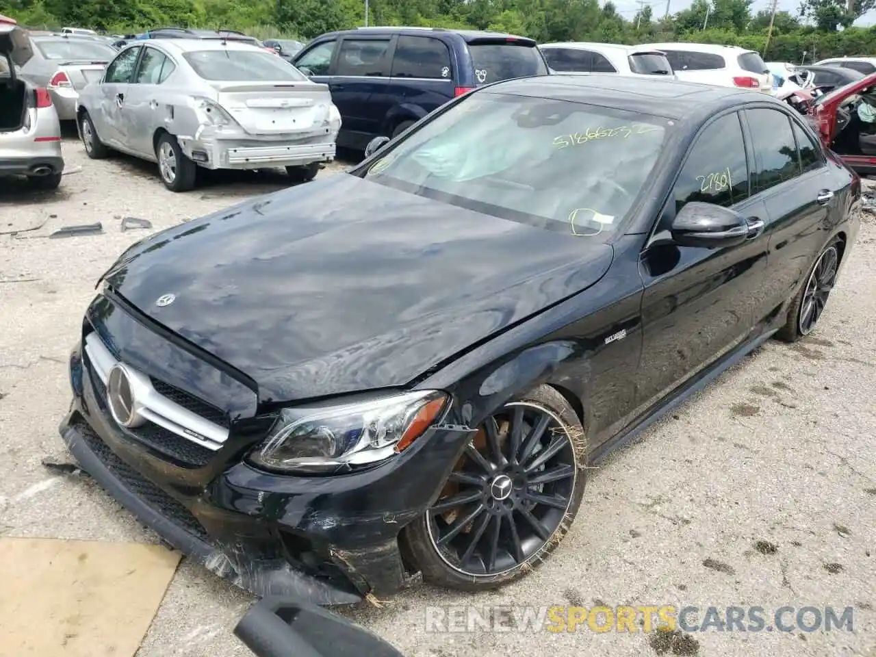 2 Photograph of a damaged car 55SWF6EB5KU319158 MERCEDES-BENZ C-CLASS 2019