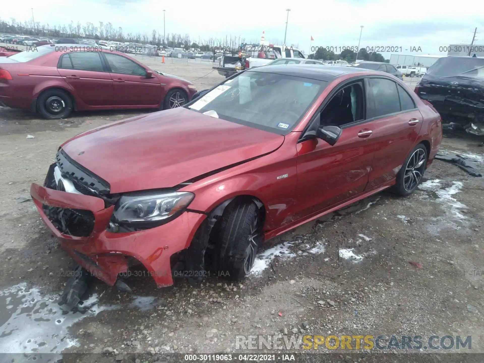 2 Photograph of a damaged car 55SWF6EB6KU312252 MERCEDES-BENZ C-CLASS 2019