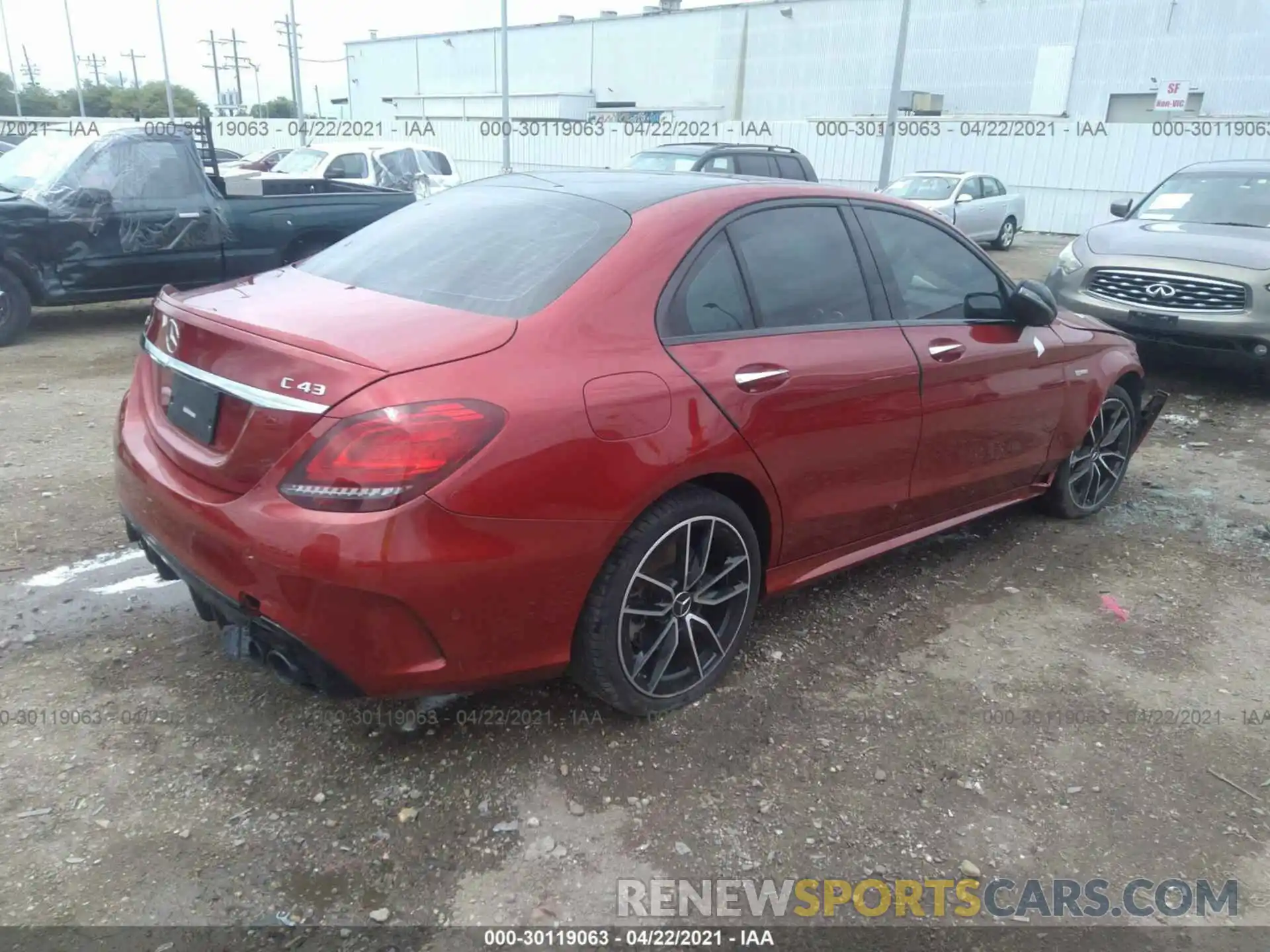 4 Photograph of a damaged car 55SWF6EB6KU312252 MERCEDES-BENZ C-CLASS 2019