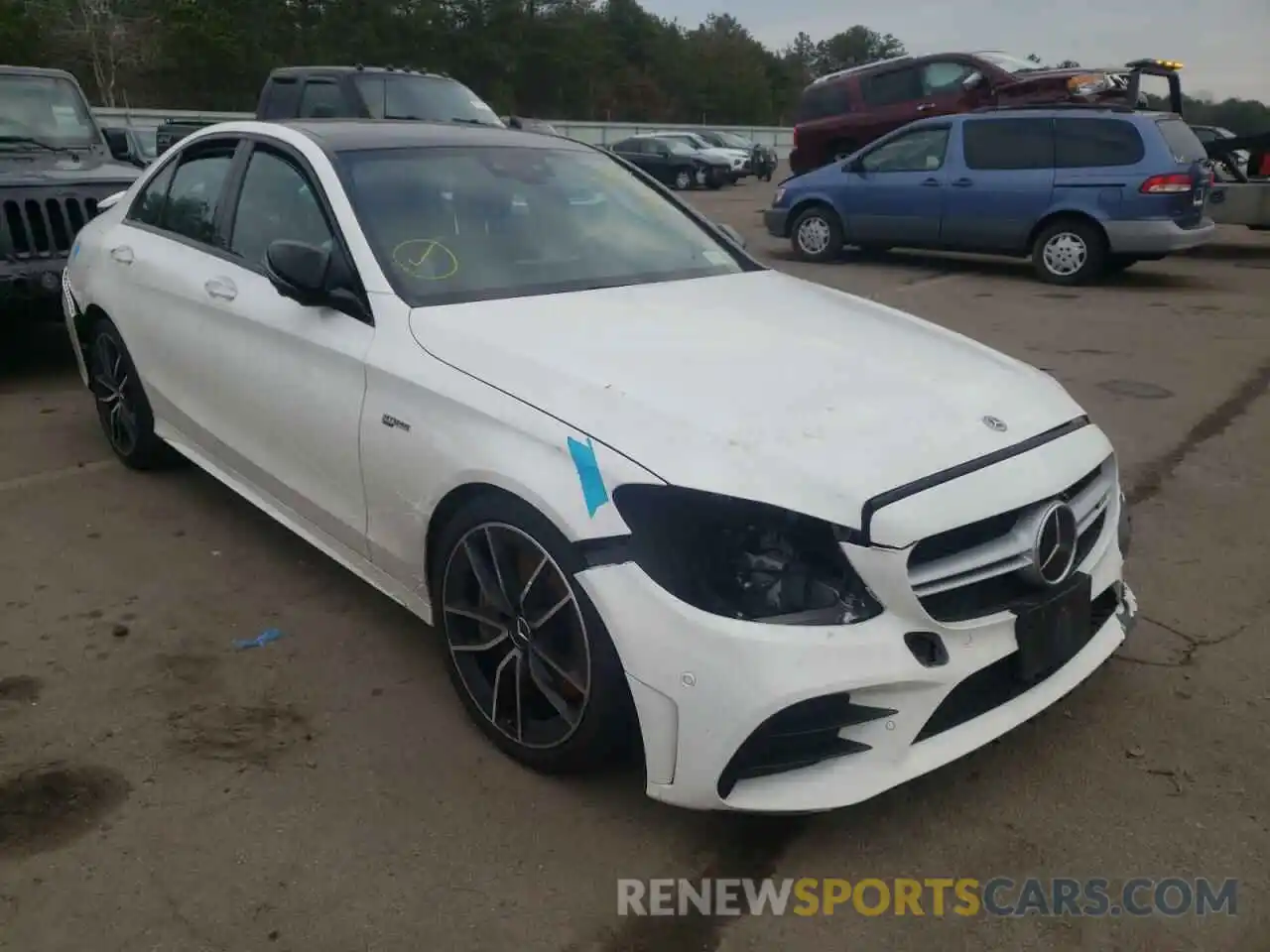 2 Photograph of a damaged car 55SWF6EB7KU318657 MERCEDES-BENZ C-CLASS 2019