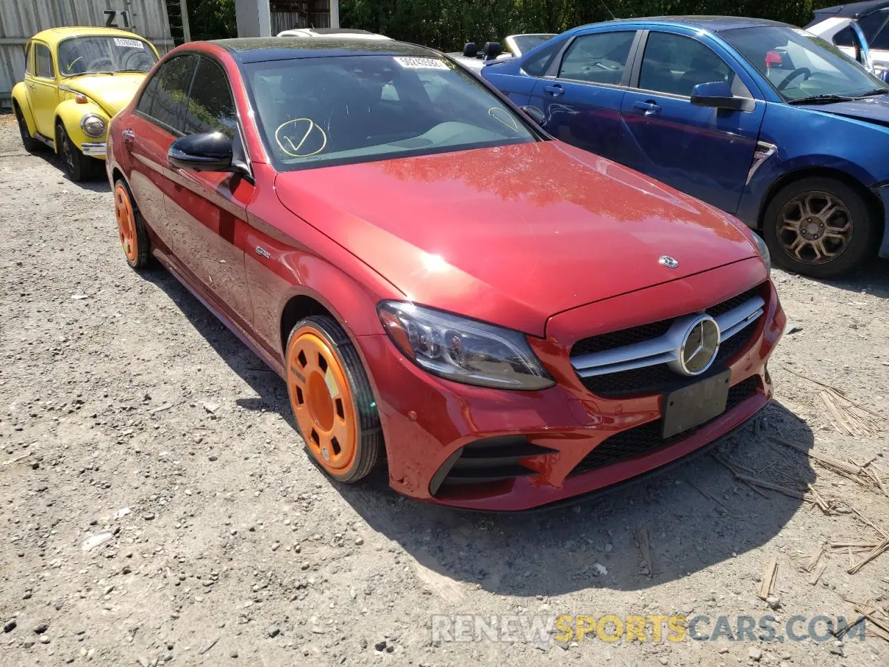 1 Photograph of a damaged car 55SWF6EB8KU283952 MERCEDES-BENZ C-CLASS 2019