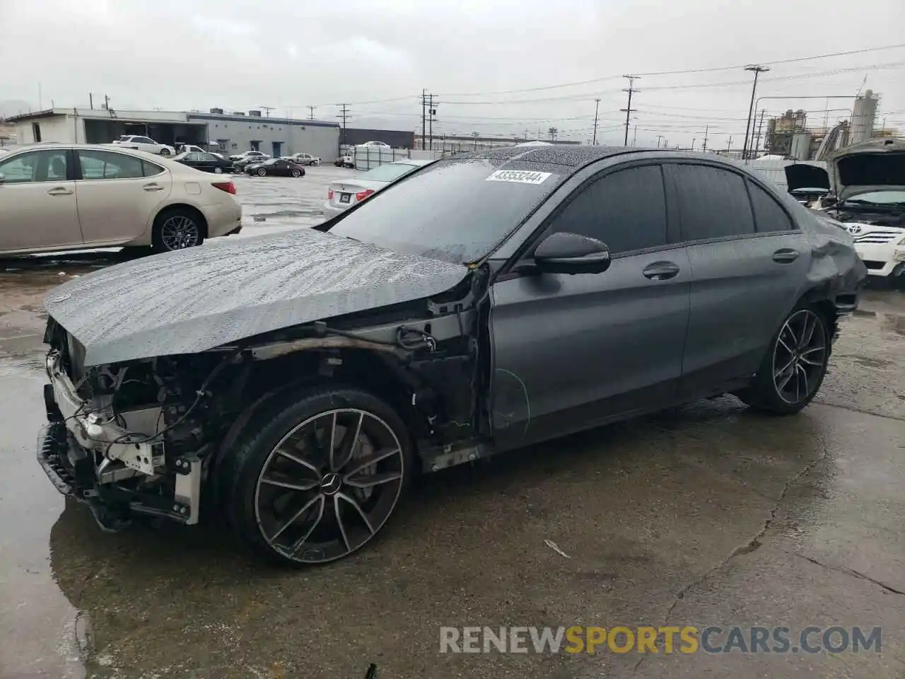 1 Photograph of a damaged car 55SWF6EB8KU293025 MERCEDES-BENZ C-CLASS 2019