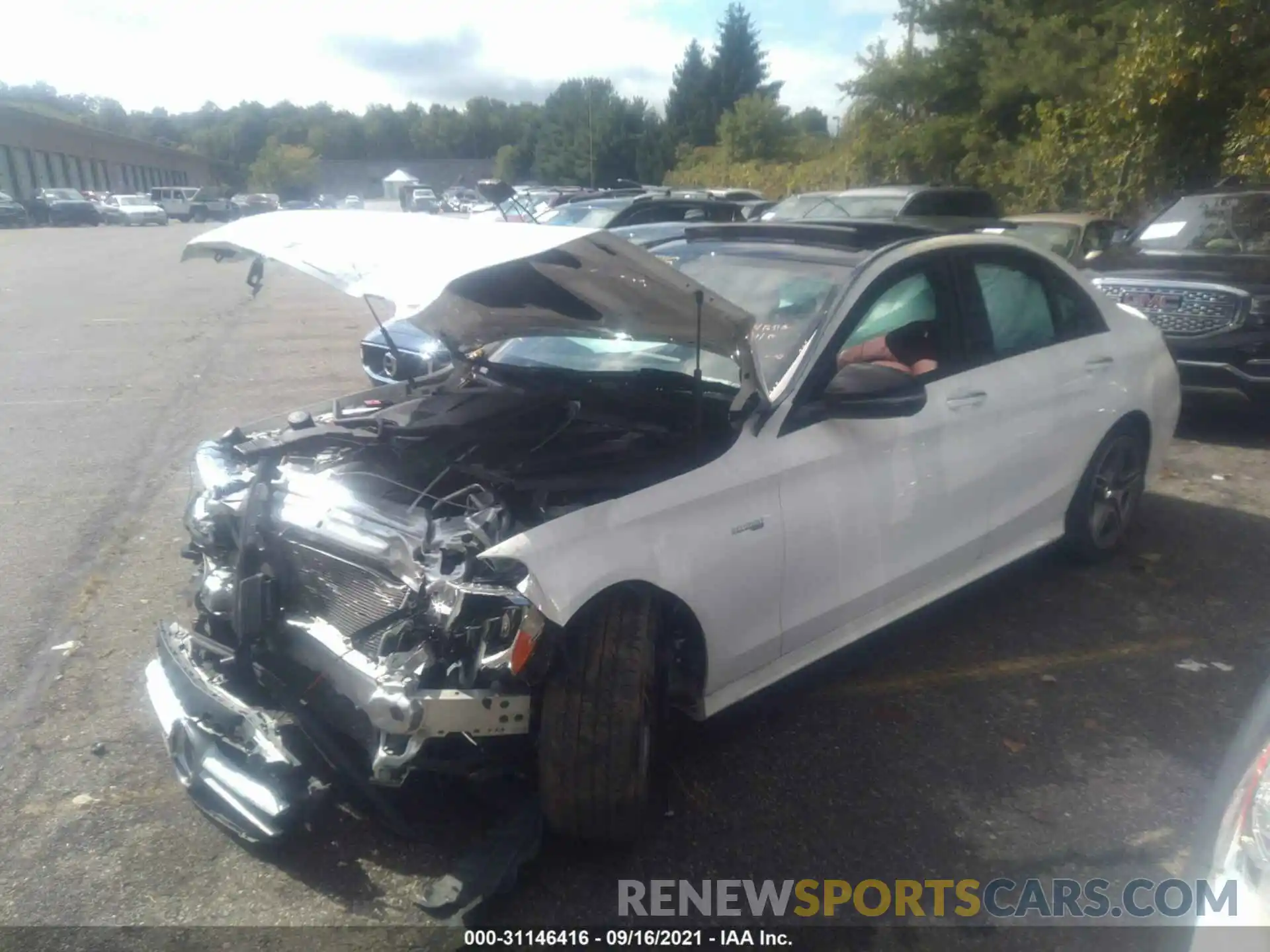 2 Photograph of a damaged car 55SWF6EB8KU318988 MERCEDES-BENZ C-CLASS 2019