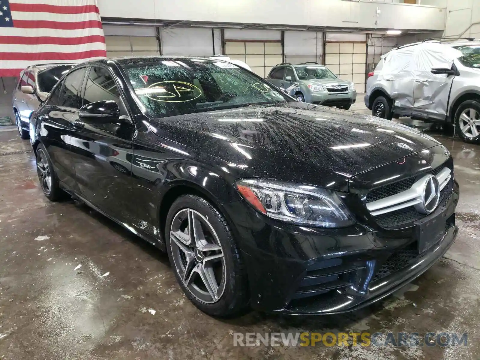 1 Photograph of a damaged car 55SWF6EBXKU286254 MERCEDES-BENZ C CLASS 2019