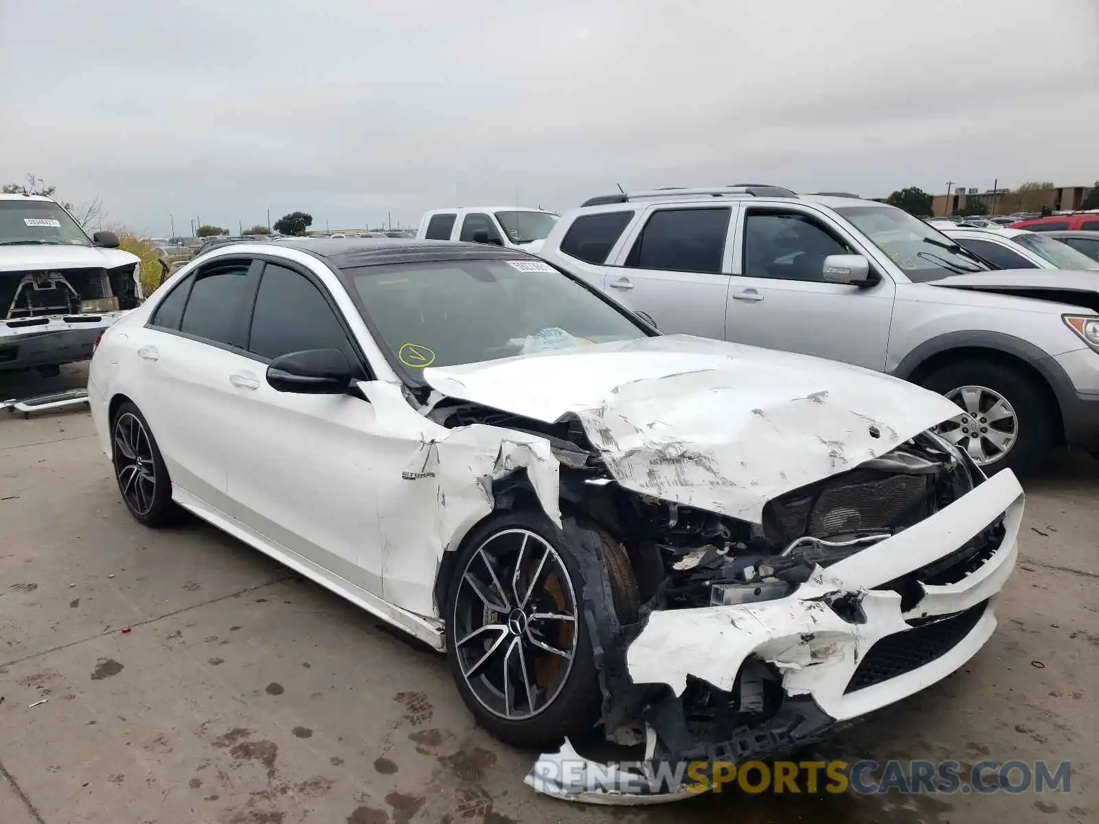 1 Photograph of a damaged car 55SWF6EBXKU289882 MERCEDES-BENZ C-CLASS 2019