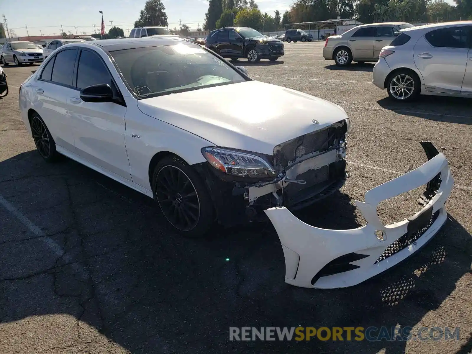 1 Photograph of a damaged car 55SWF6EBXKU308026 MERCEDES-BENZ C-CLASS 2019