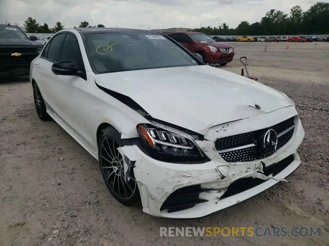 1 Photograph of a damaged car 55SWF8DB0KU284977 MERCEDES-BENZ C-CLASS 2019