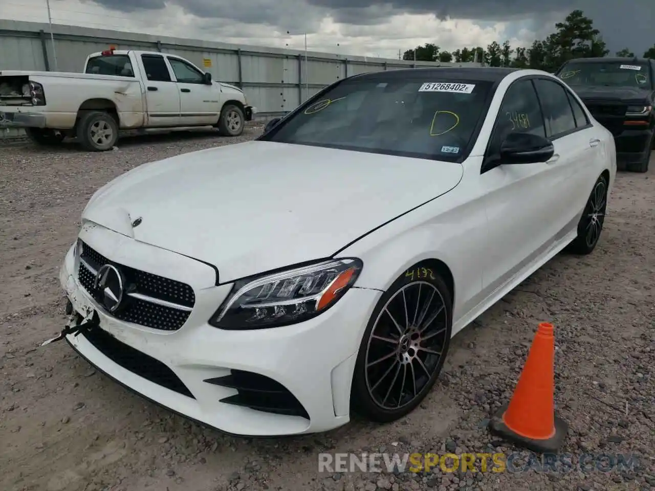 2 Photograph of a damaged car 55SWF8DB0KU284977 MERCEDES-BENZ C-CLASS 2019