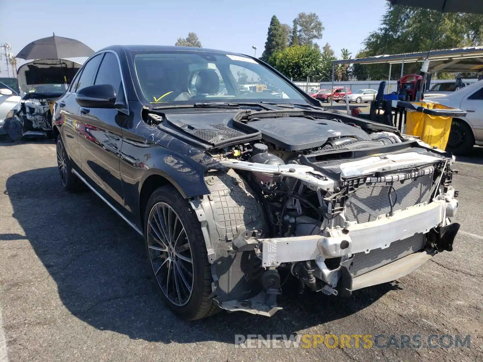 1 Photograph of a damaged car 55SWF8DB0KU288933 MERCEDES-BENZ C-CLASS 2019