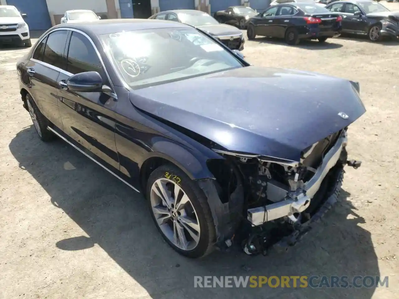 1 Photograph of a damaged car 55SWF8DB0KU291038 MERCEDES-BENZ C-CLASS 2019