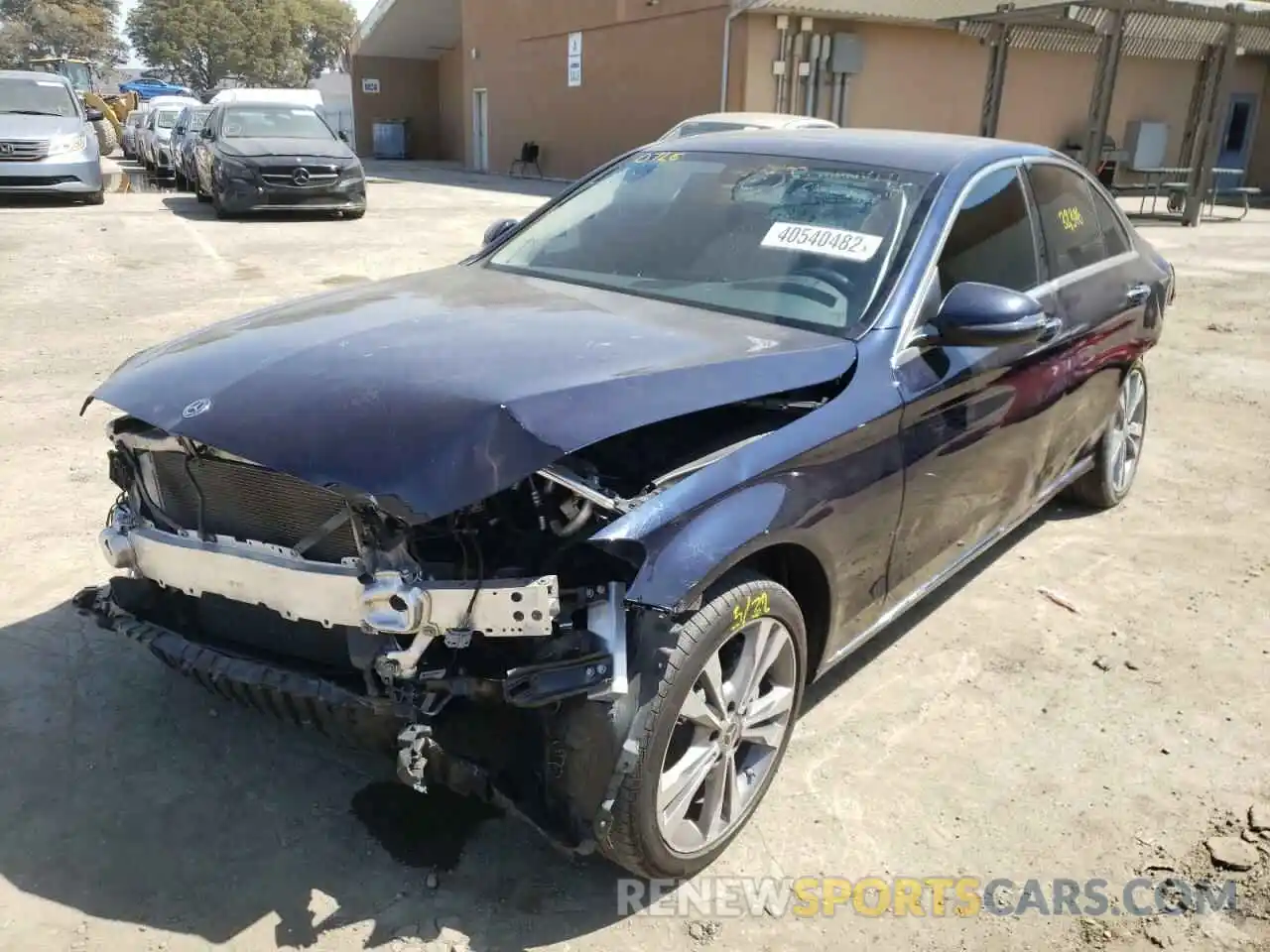 2 Photograph of a damaged car 55SWF8DB0KU291038 MERCEDES-BENZ C-CLASS 2019