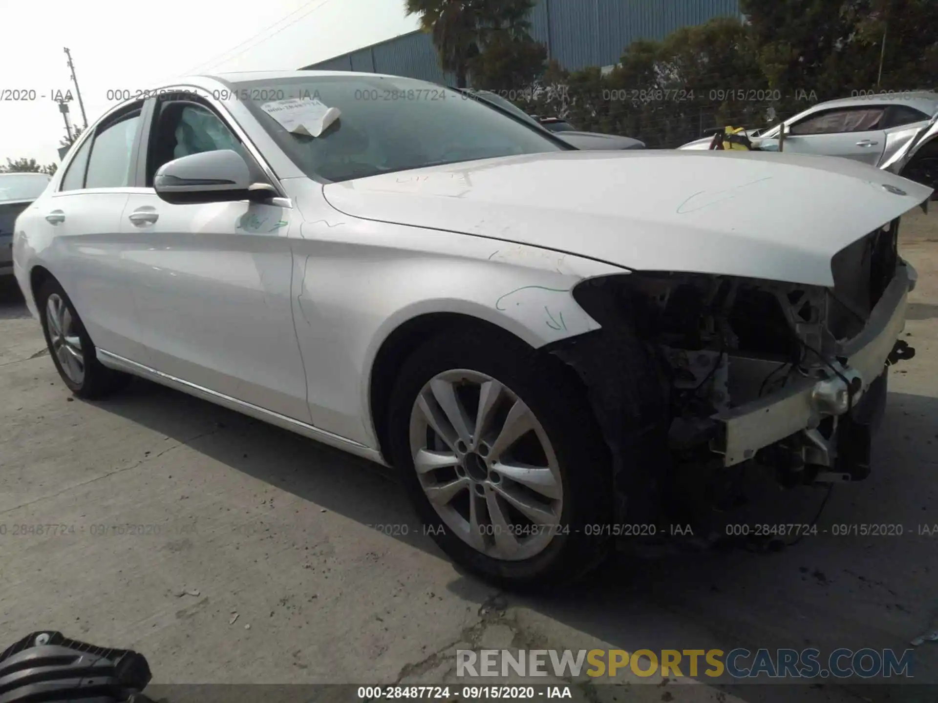 1 Photograph of a damaged car 55SWF8DB0KU291783 MERCEDES-BENZ C-CLASS 2019