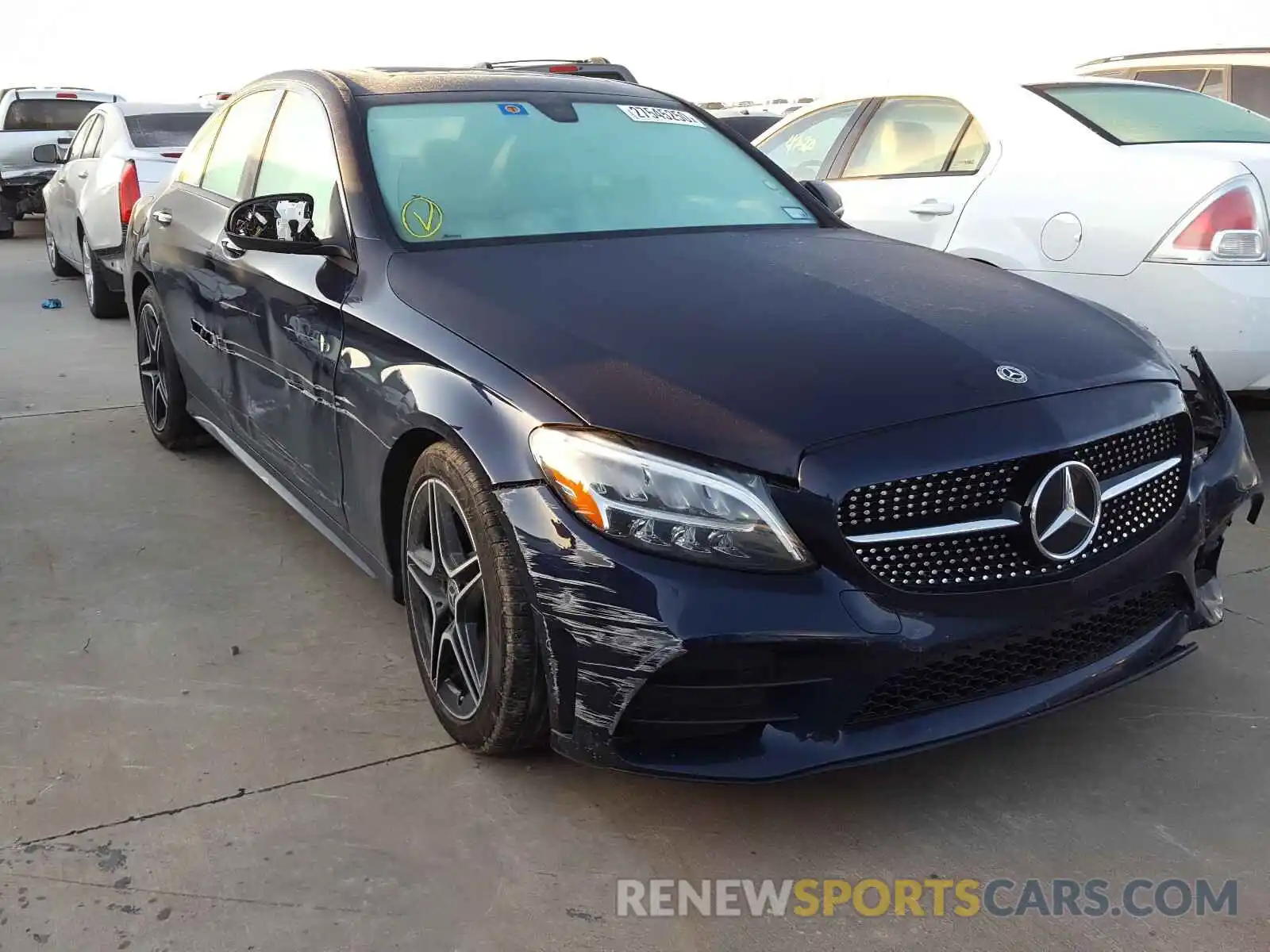 1 Photograph of a damaged car 55SWF8DB0KU294876 MERCEDES-BENZ C CLASS 2019