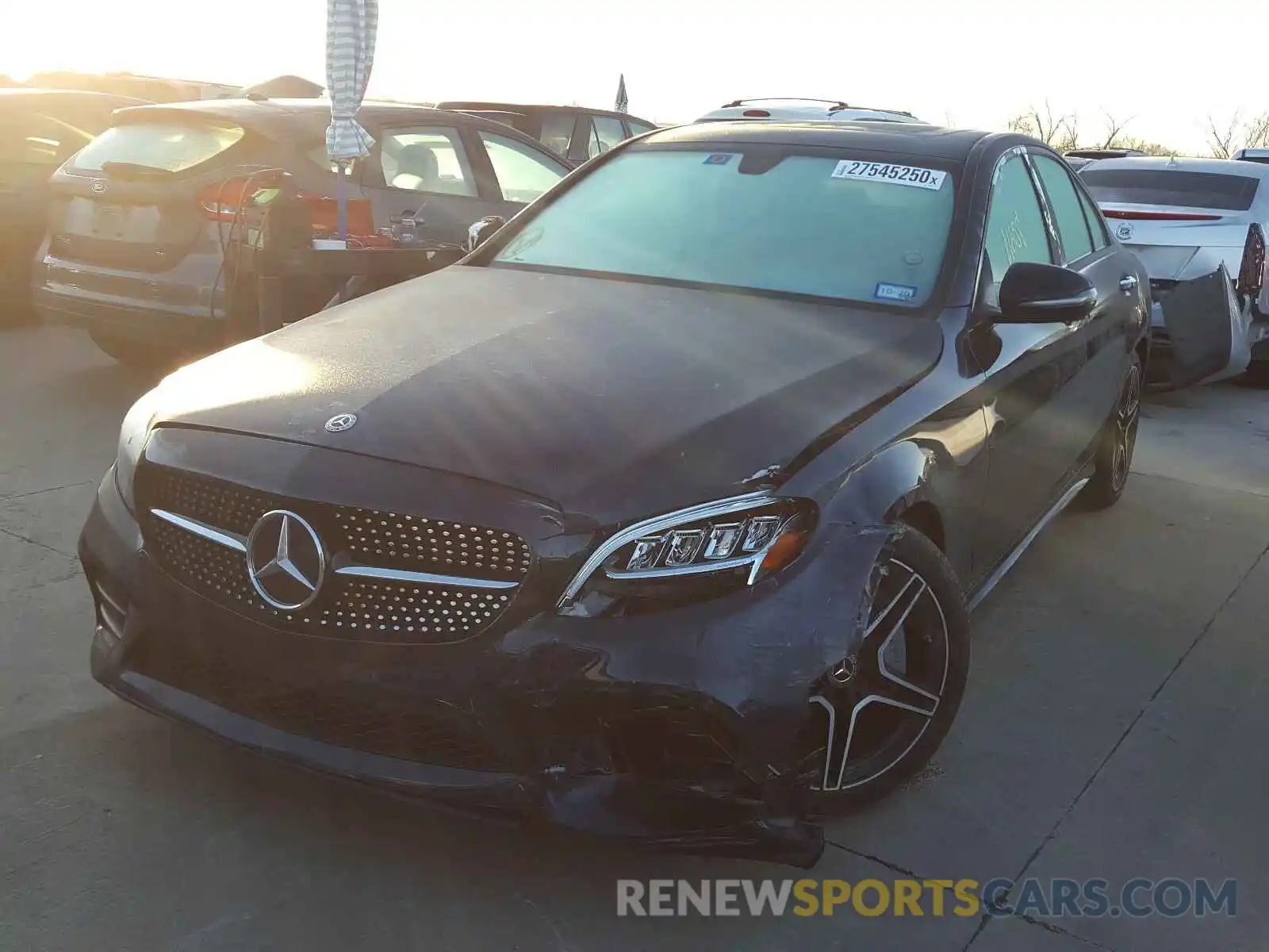 2 Photograph of a damaged car 55SWF8DB0KU294876 MERCEDES-BENZ C CLASS 2019