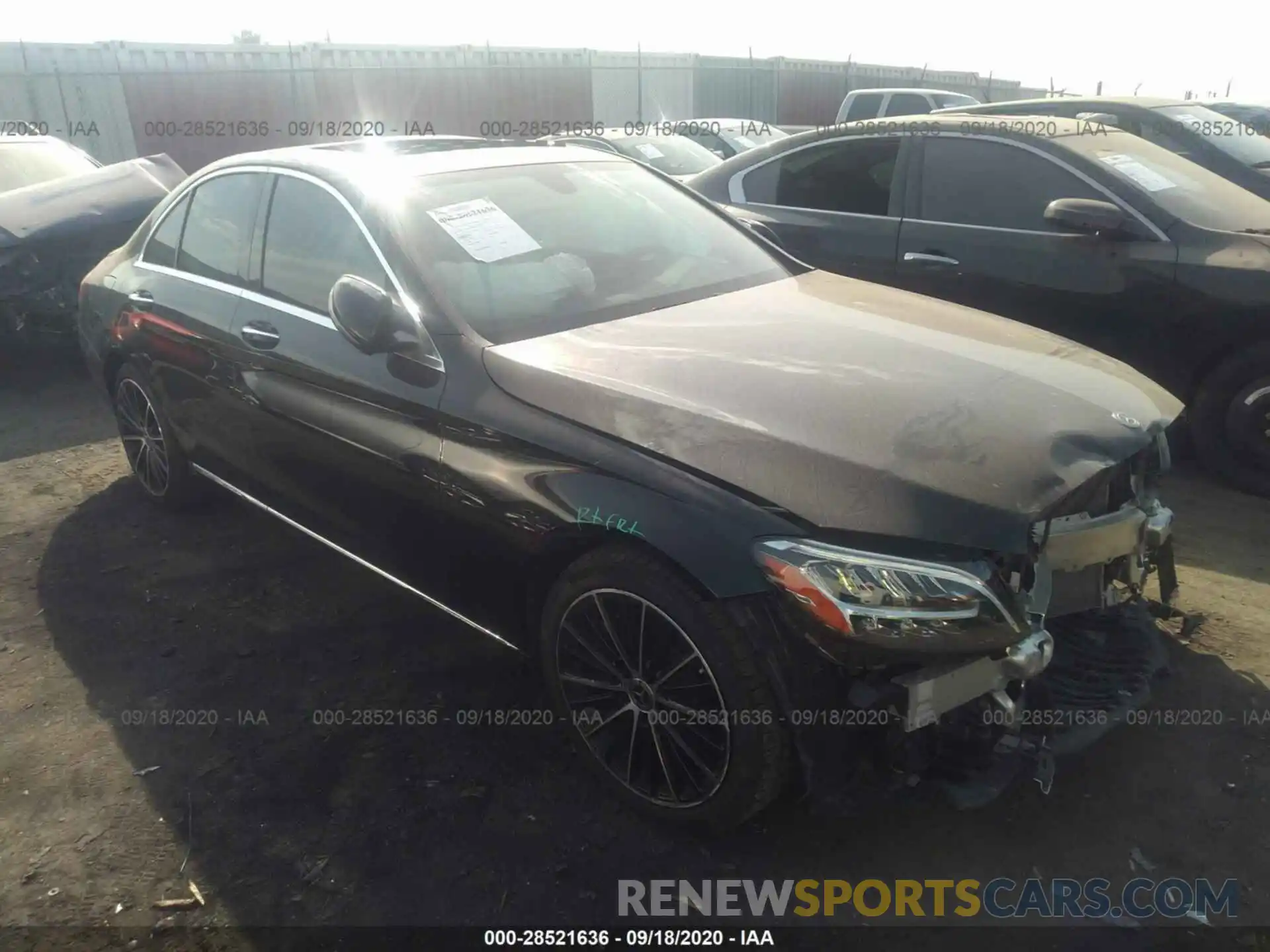 1 Photograph of a damaged car 55SWF8DB0KU295848 MERCEDES-BENZ C-CLASS 2019