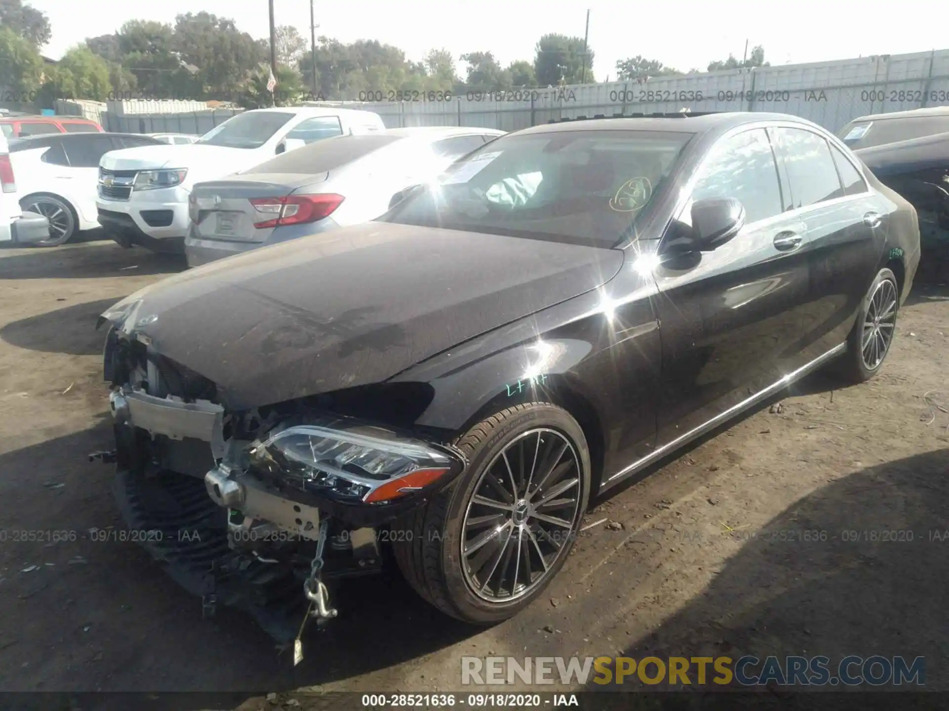 2 Photograph of a damaged car 55SWF8DB0KU295848 MERCEDES-BENZ C-CLASS 2019