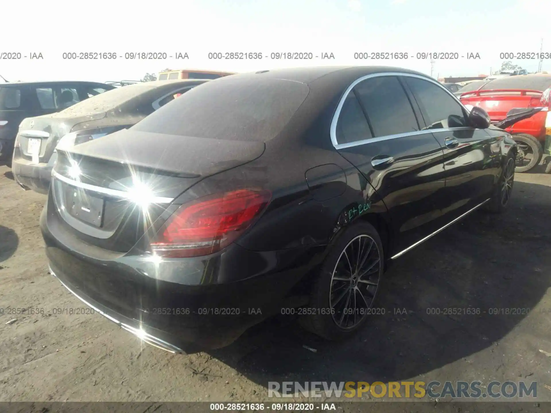 4 Фотография поврежденного автомобиля 55SWF8DB0KU295848 MERCEDES-BENZ C-CLASS 2019