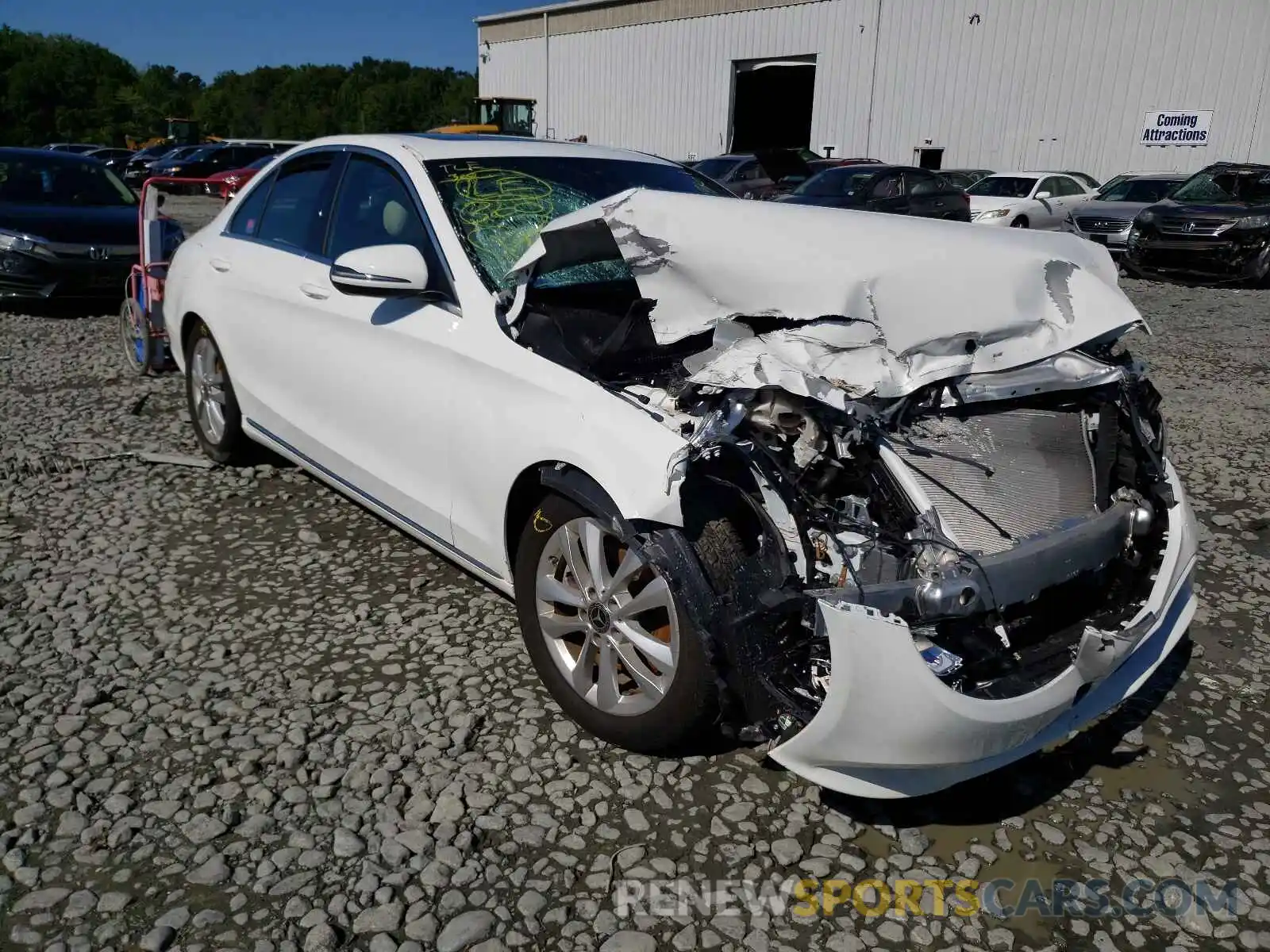 1 Photograph of a damaged car 55SWF8DB0KU295896 MERCEDES-BENZ C-CLASS 2019