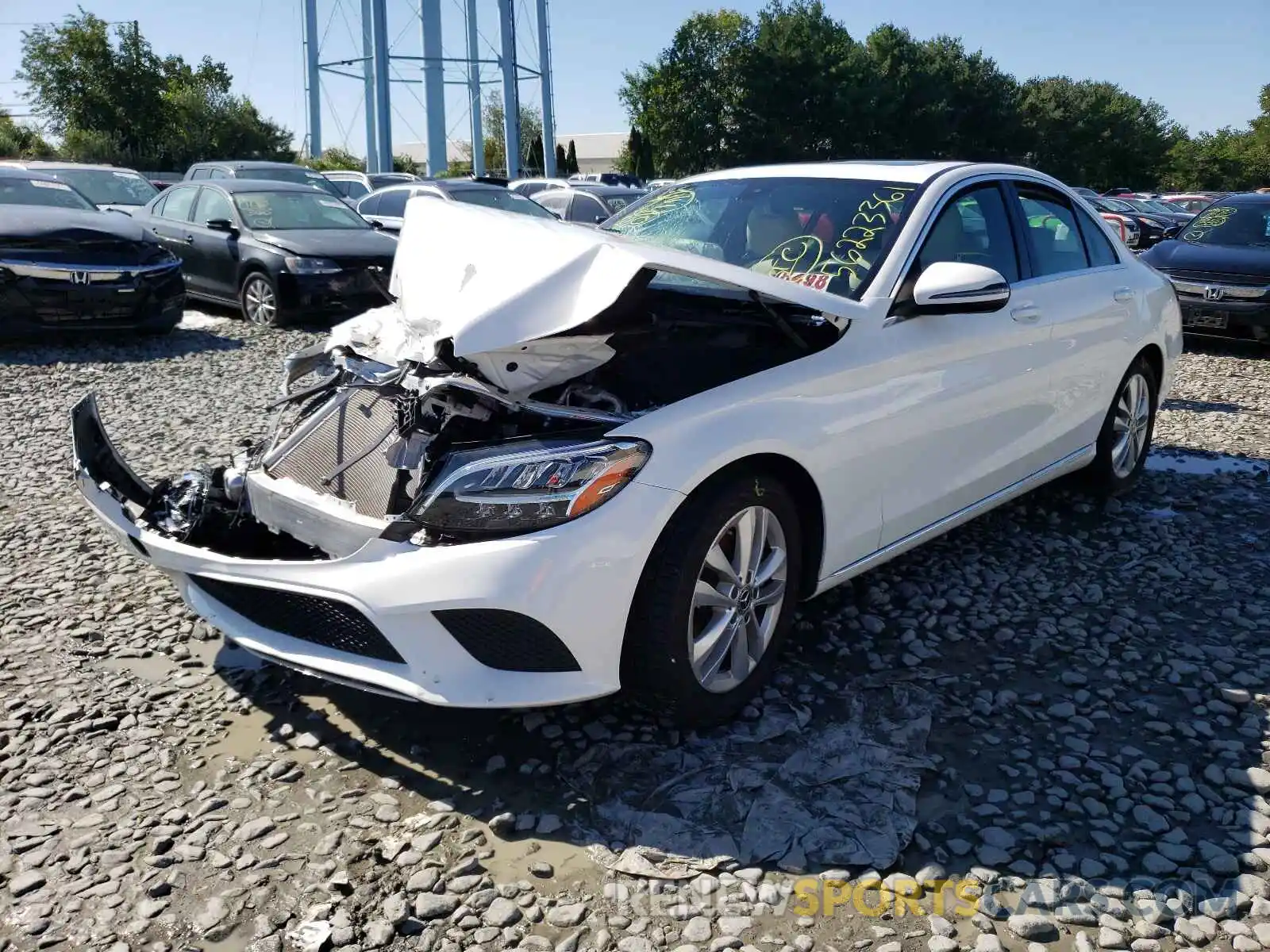 2 Photograph of a damaged car 55SWF8DB0KU295896 MERCEDES-BENZ C-CLASS 2019