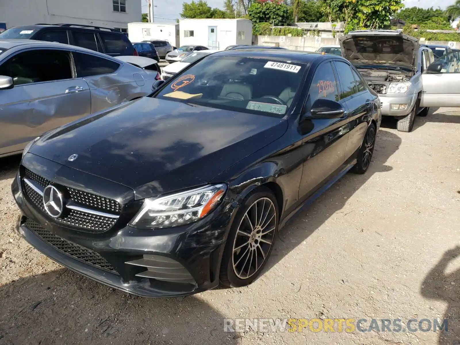 2 Photograph of a damaged car 55SWF8DB0KU299799 MERCEDES-BENZ C-CLASS 2019