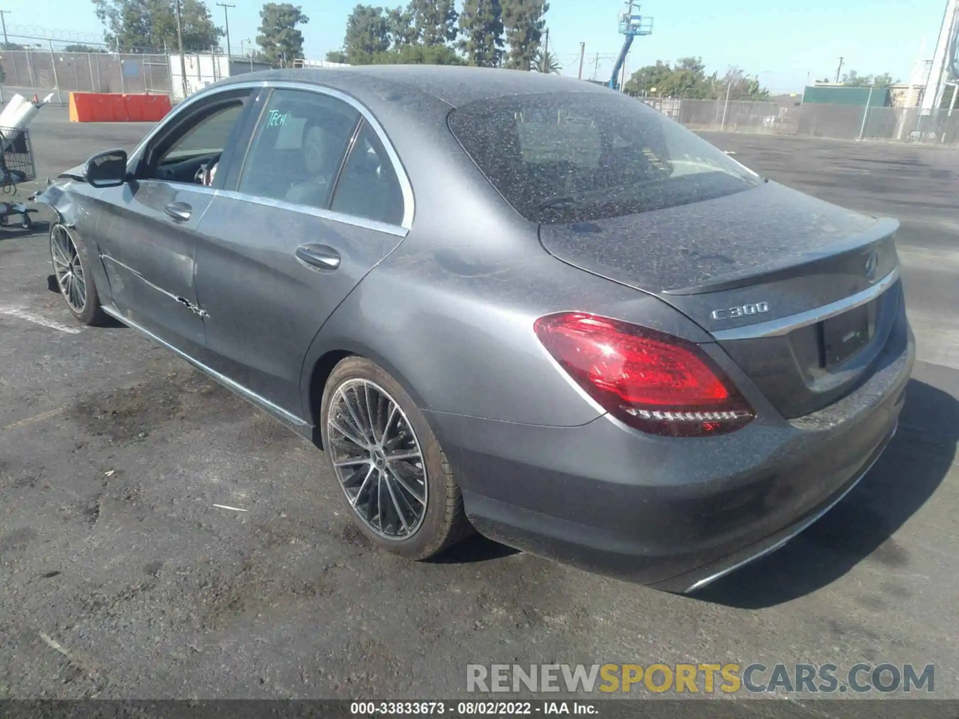 3 Photograph of a damaged car 55SWF8DB0KU300109 MERCEDES-BENZ C-CLASS 2019