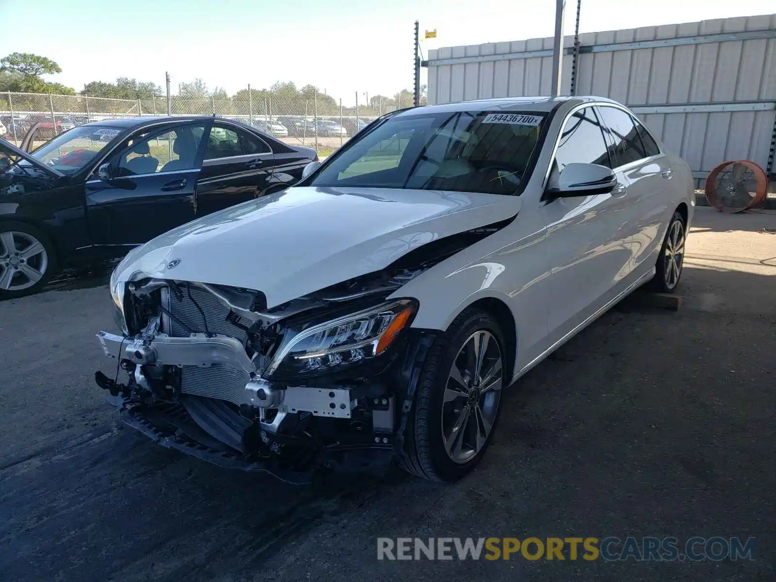 2 Photograph of a damaged car 55SWF8DB0KU303480 MERCEDES-BENZ C CLASS 2019