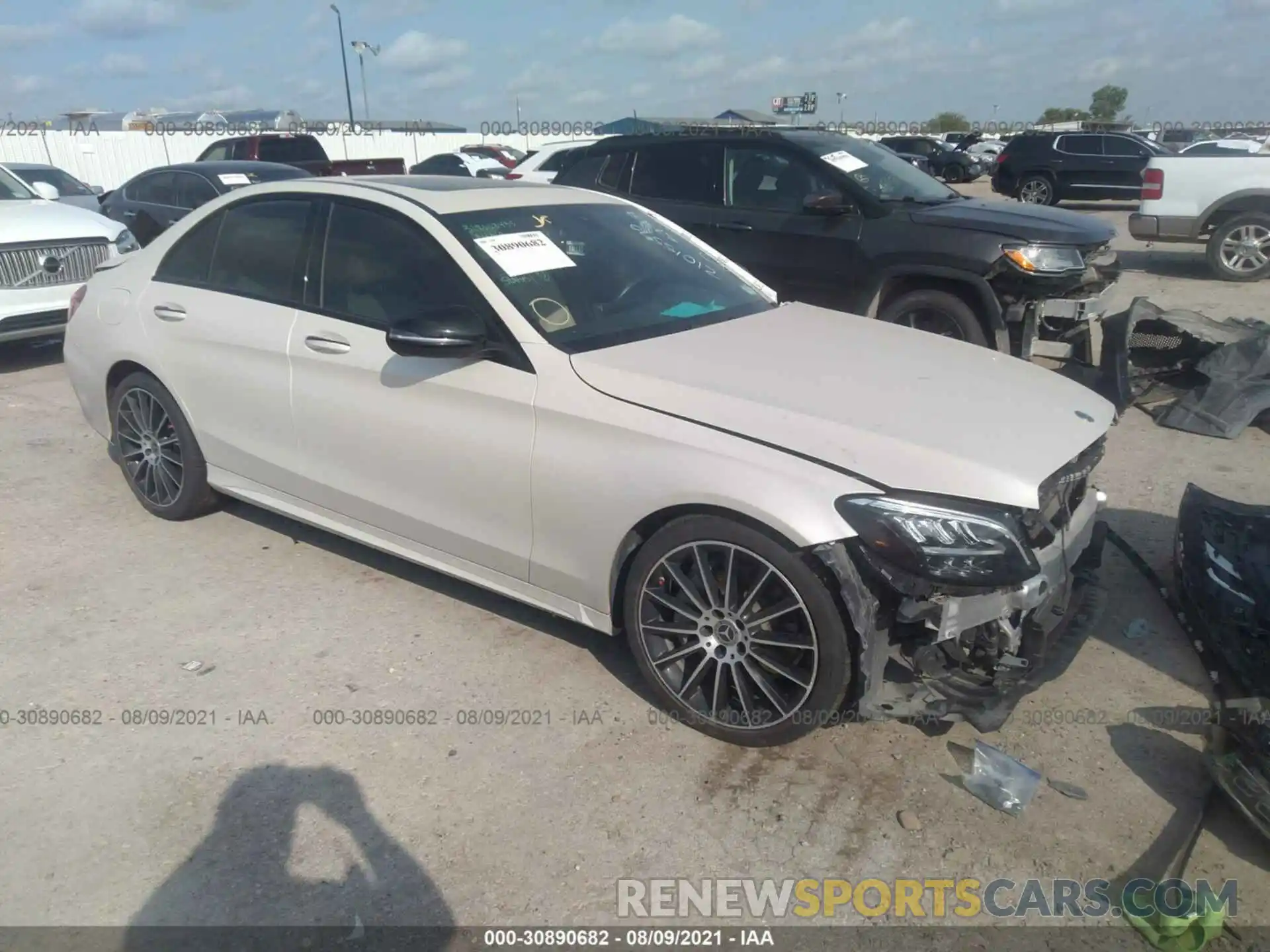 1 Photograph of a damaged car 55SWF8DB0KU307111 MERCEDES-BENZ C-CLASS 2019