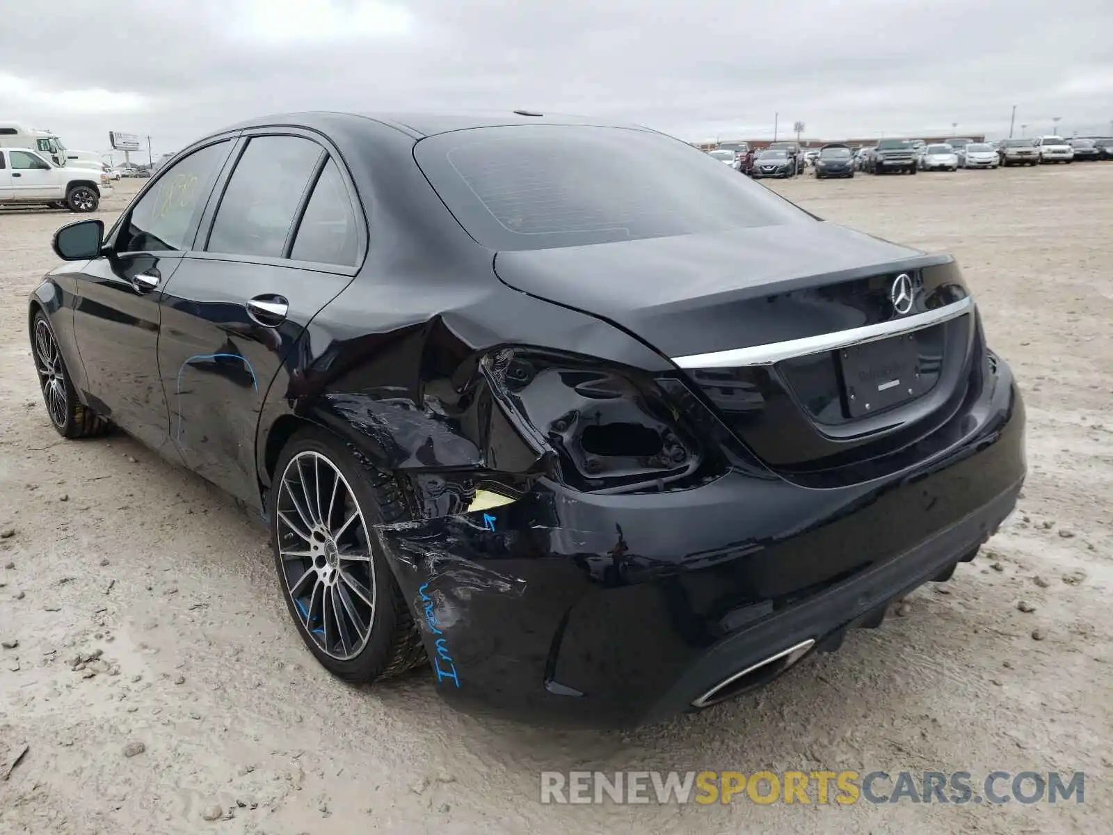3 Фотография поврежденного автомобиля 55SWF8DB0KU307304 MERCEDES-BENZ C CLASS 2019